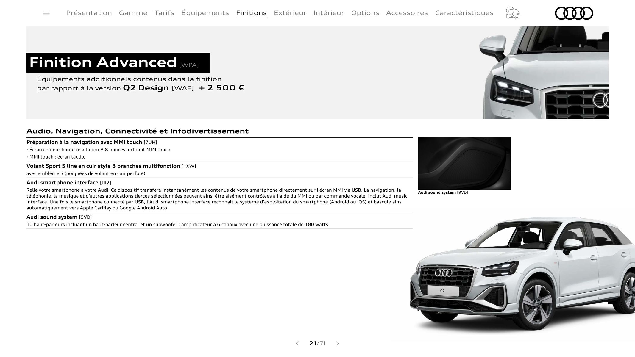 Catalogue Audi Q2, page 00021