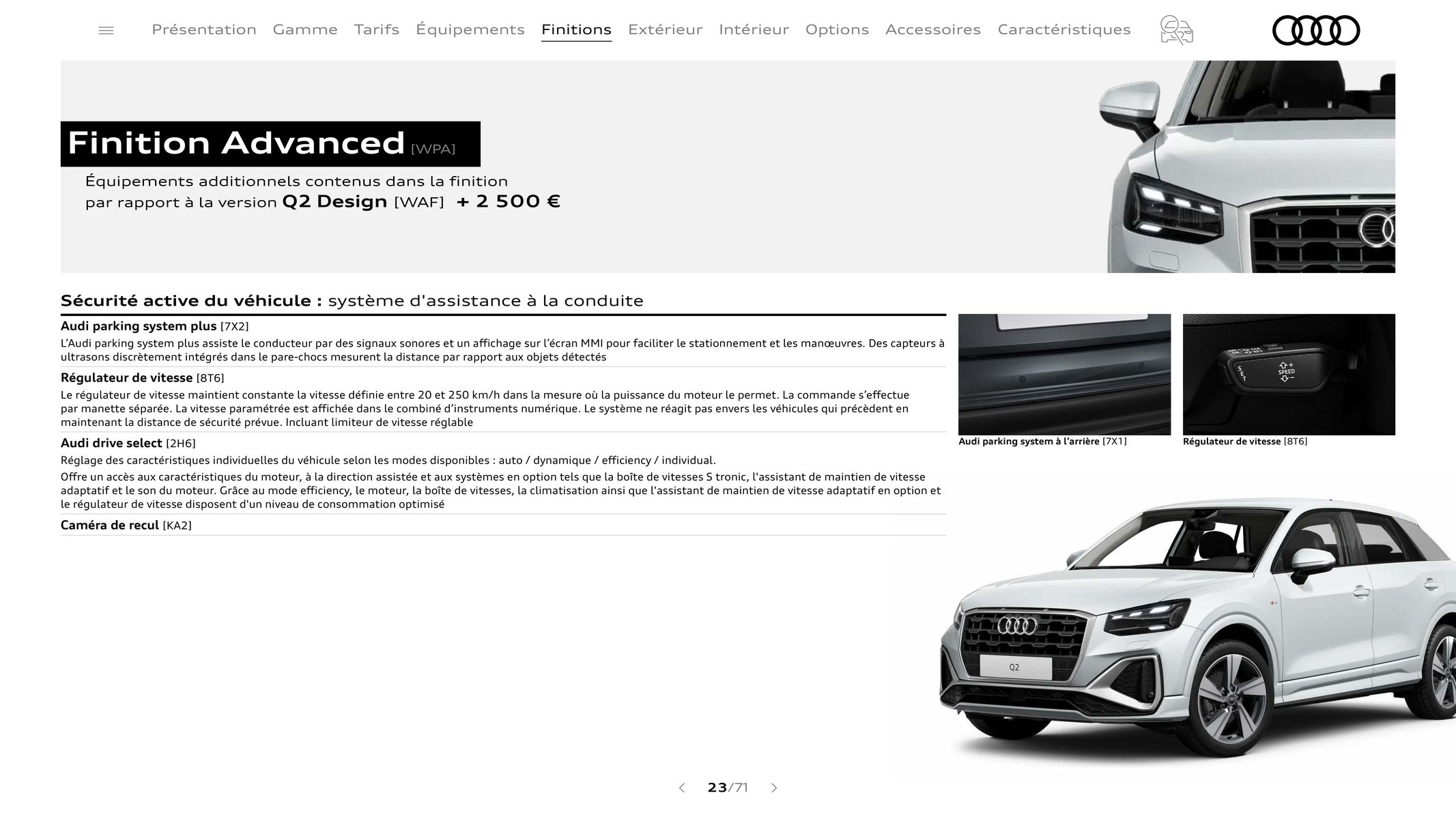 Catalogue Audi Q2, page 00023