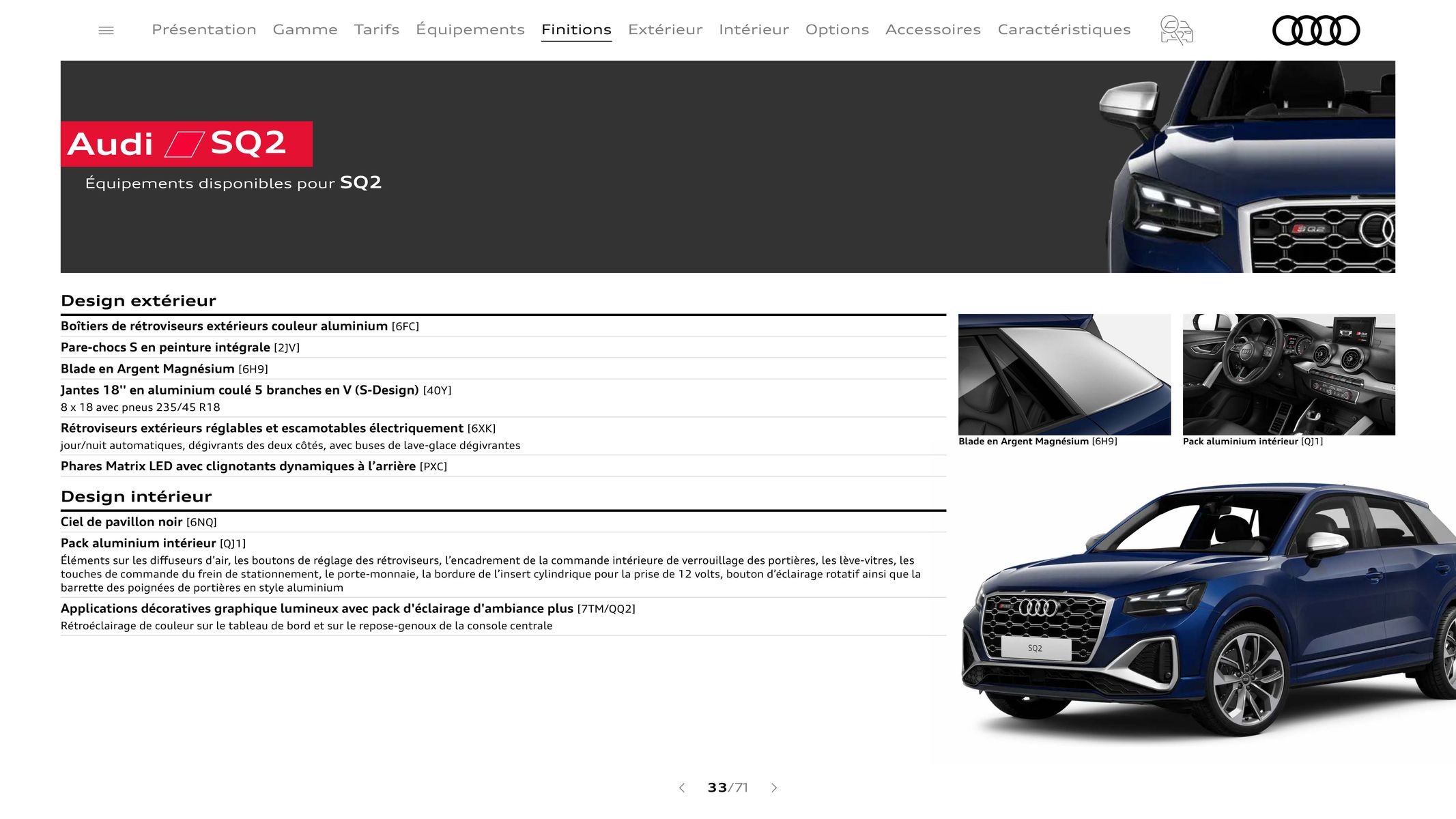 Catalogue Audi Q2, page 00033