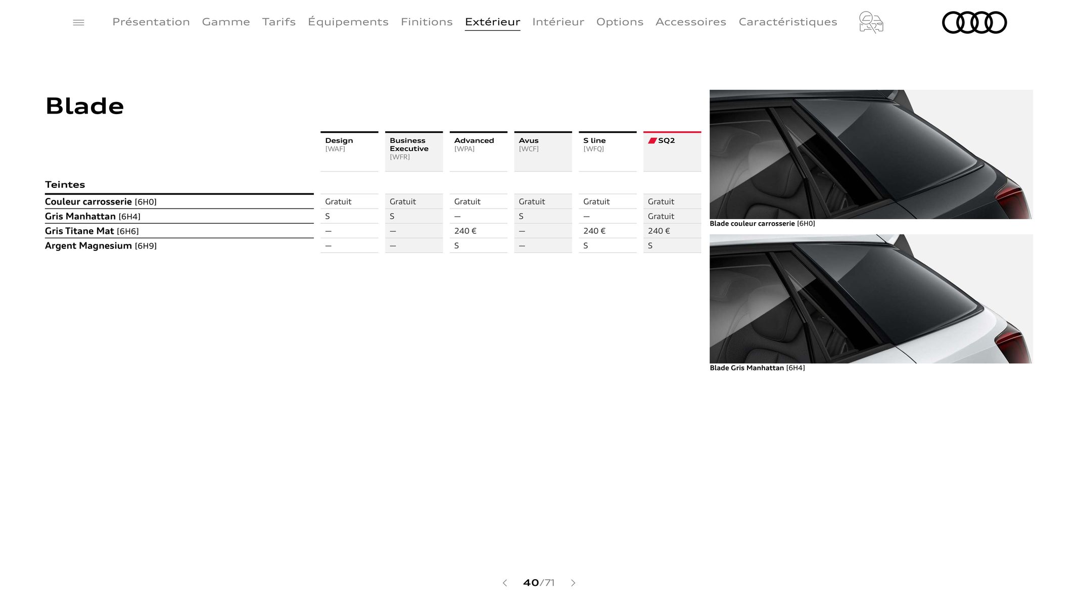 Catalogue Audi Q2, page 00040