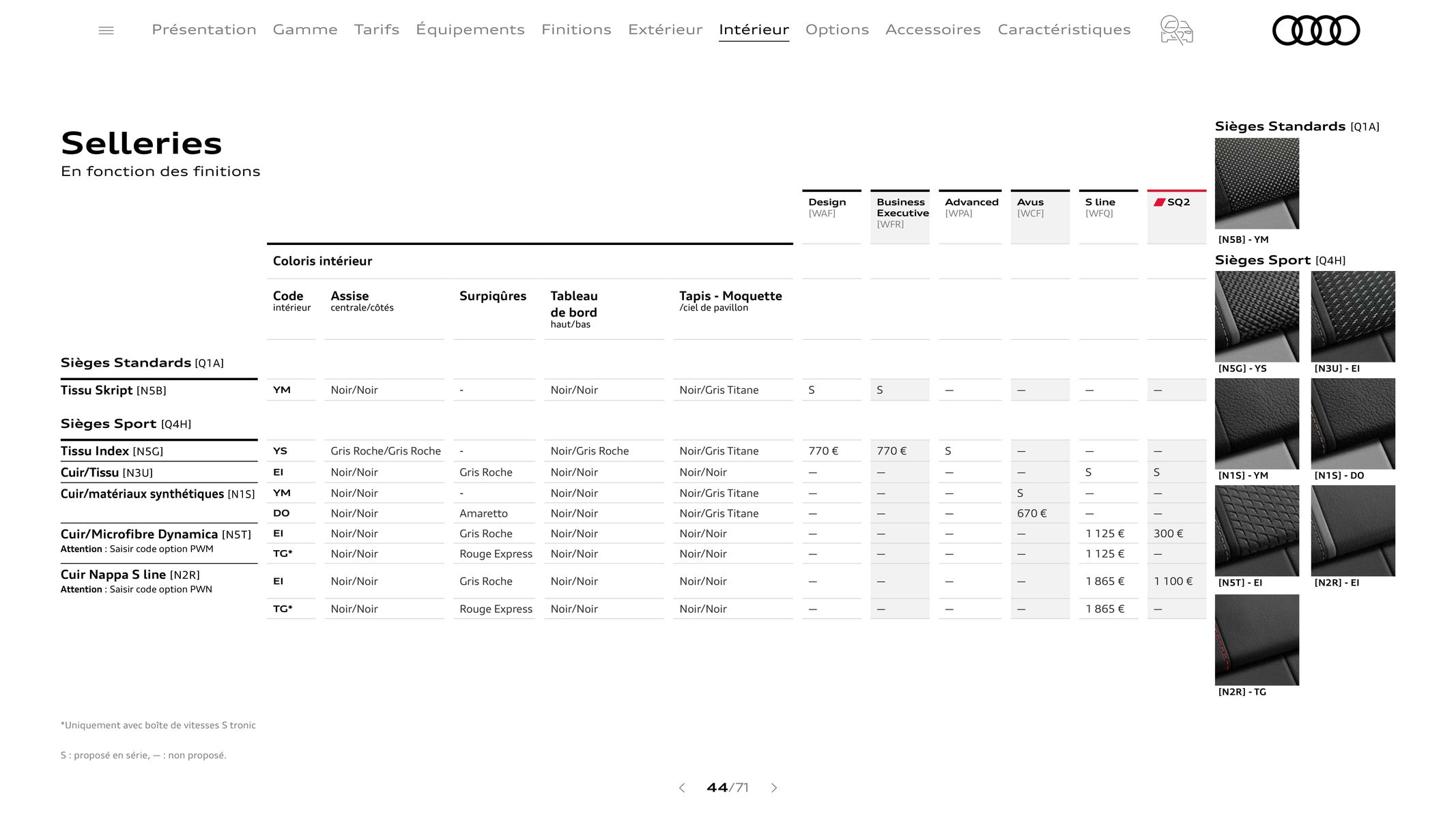 Catalogue Audi Q2, page 00044