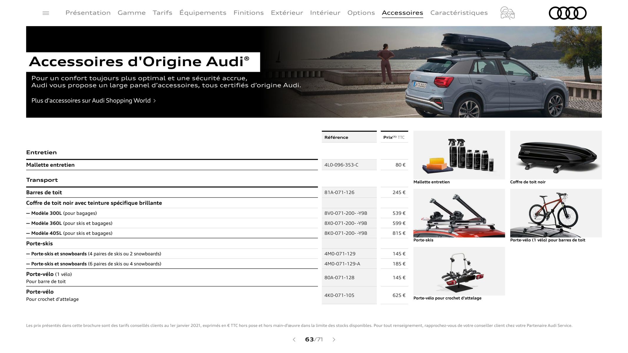 Catalogue Audi Q2, page 00063