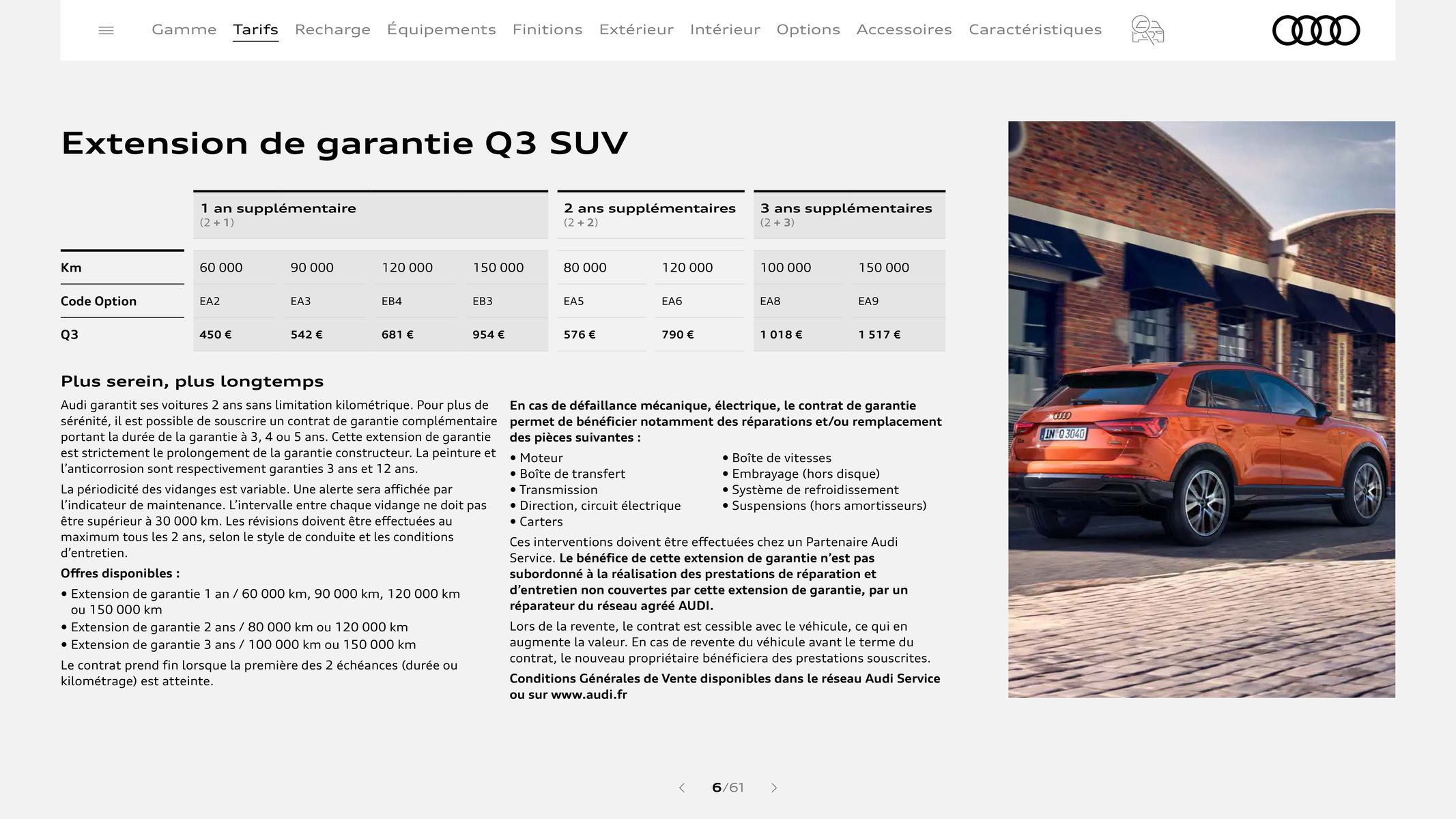 Catalogue Audi Q3, page 00006