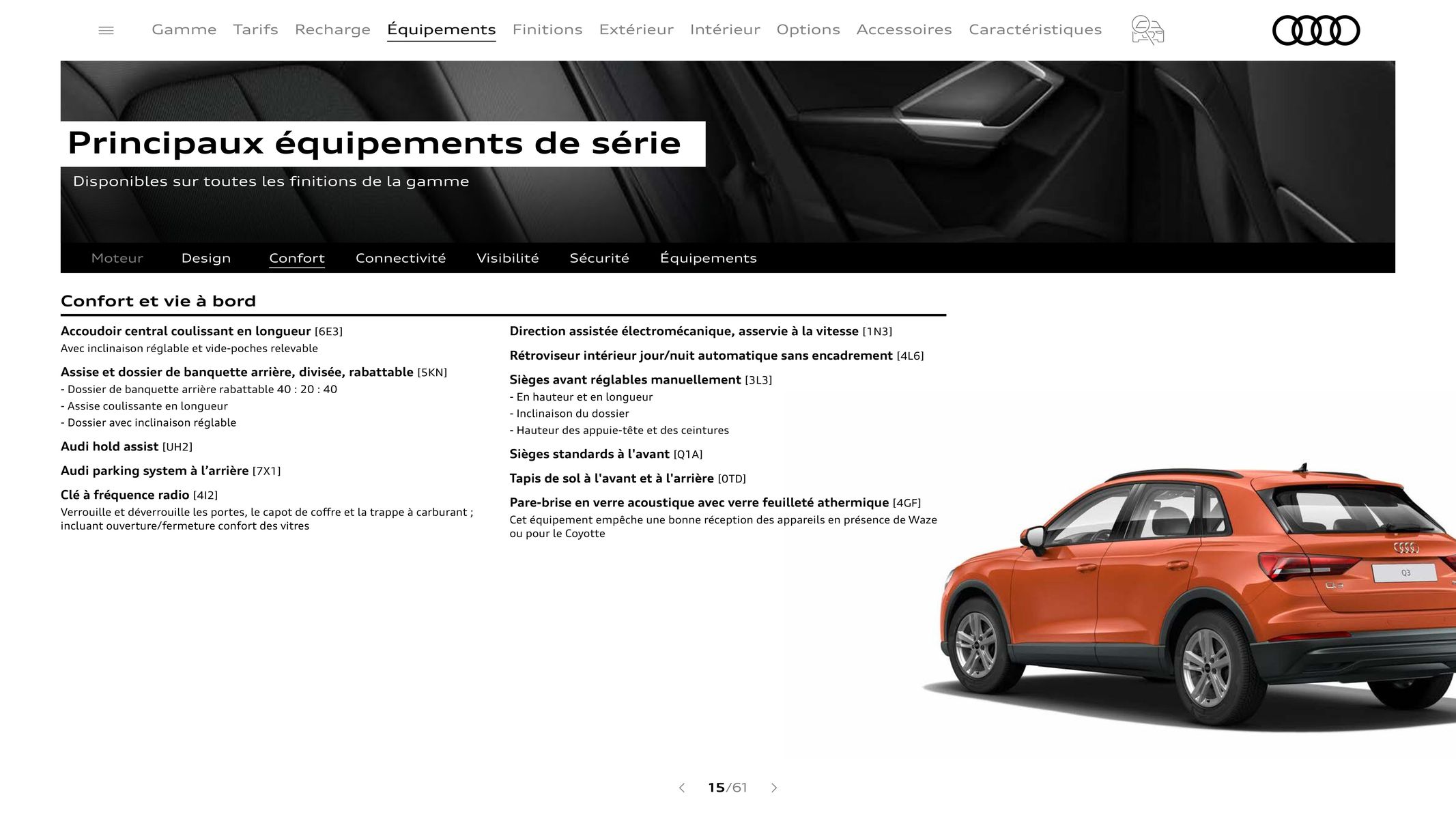 Catalogue Audi Q3, page 00015