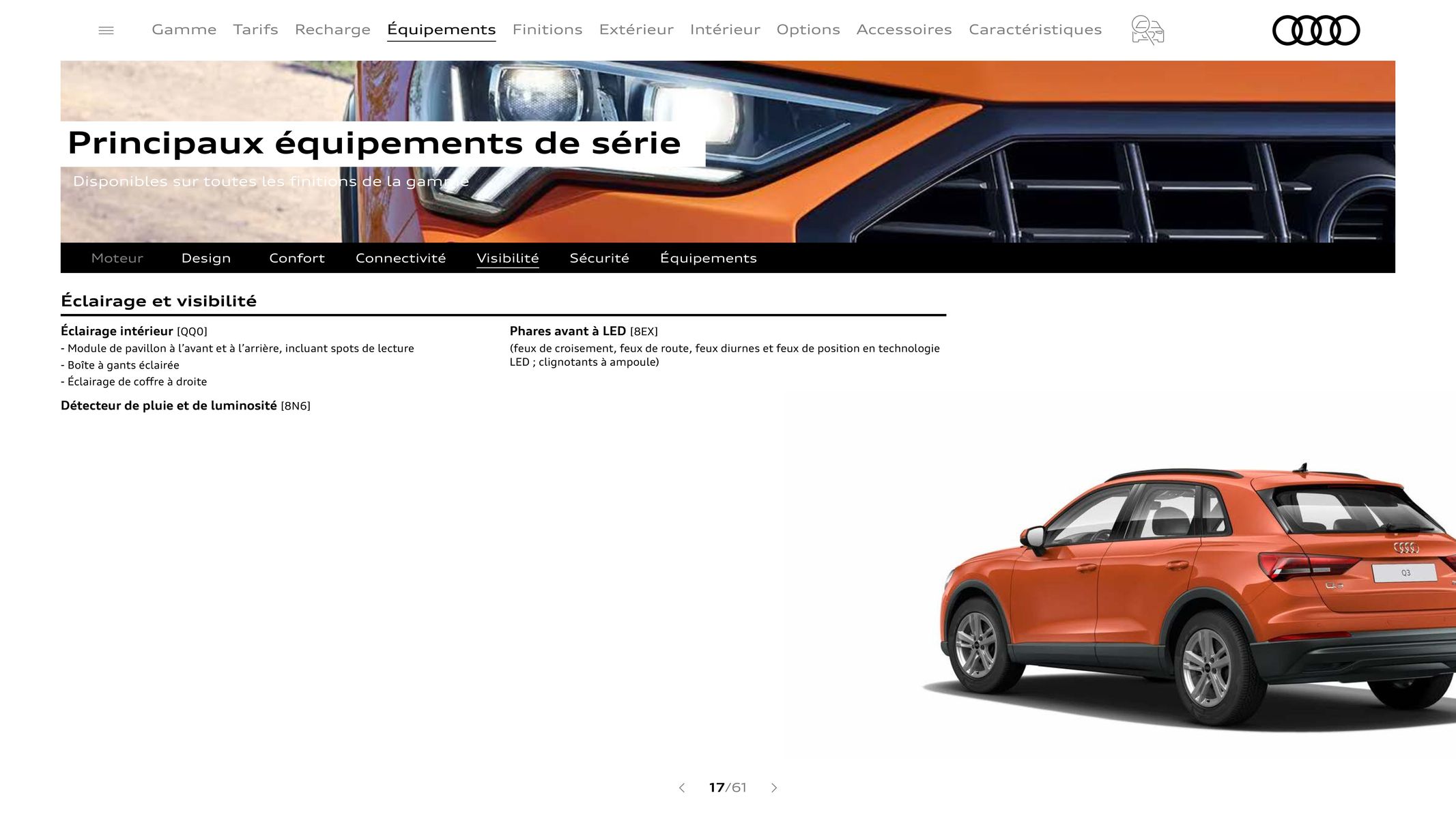 Catalogue Audi Q3, page 00017