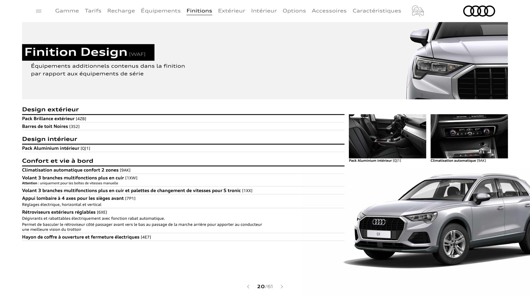 Catalogue Audi Q3, page 00020