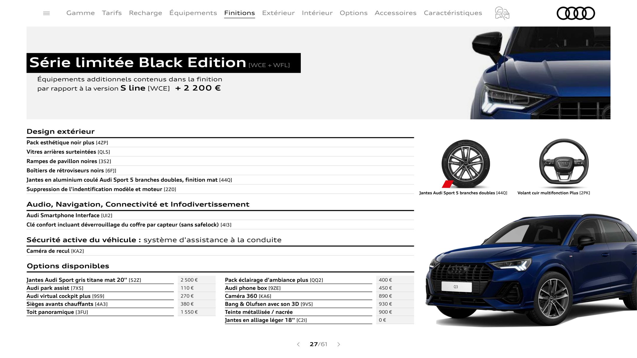 Catalogue Audi Q3, page 00027