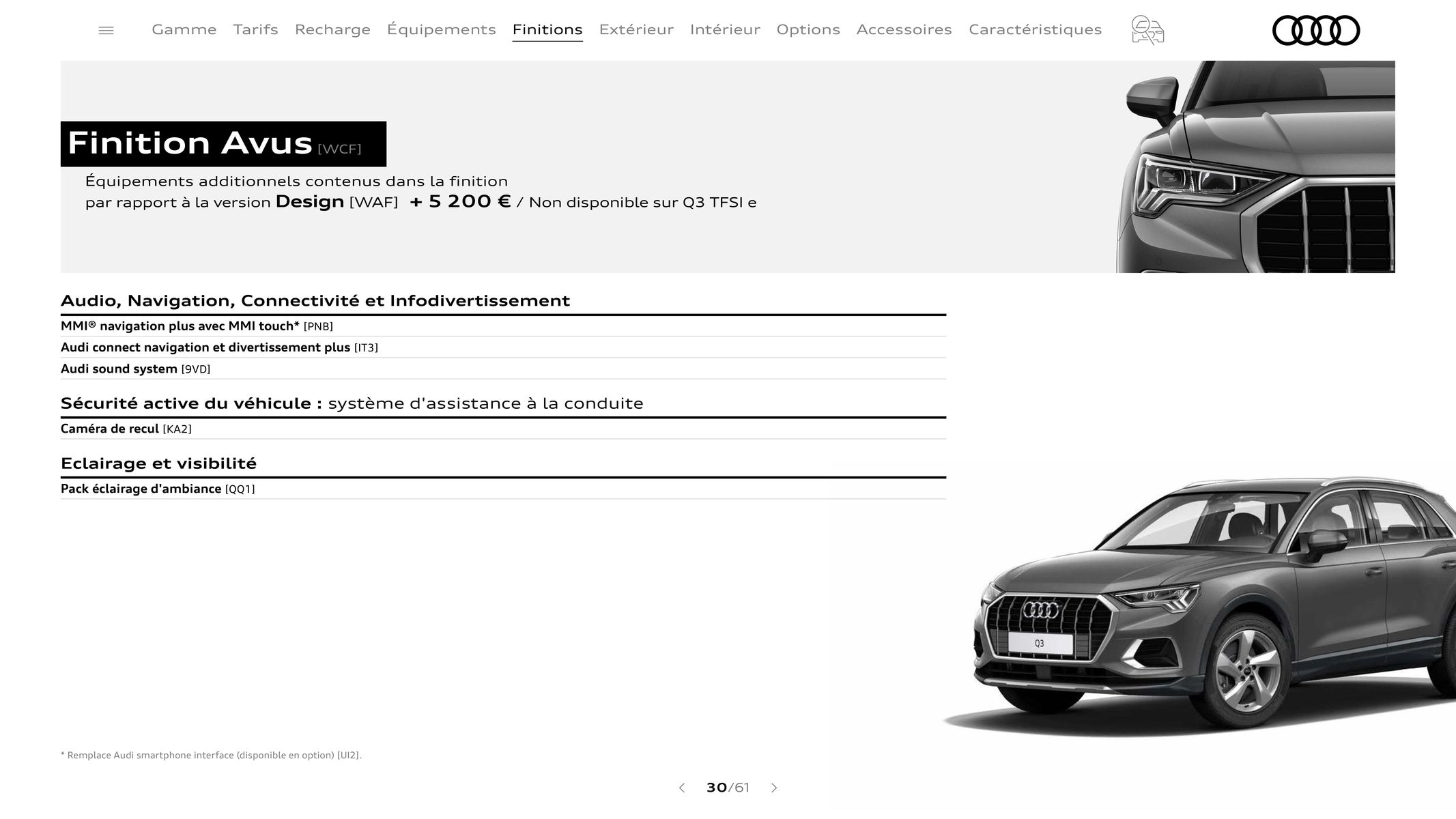 Catalogue Audi Q3, page 00030