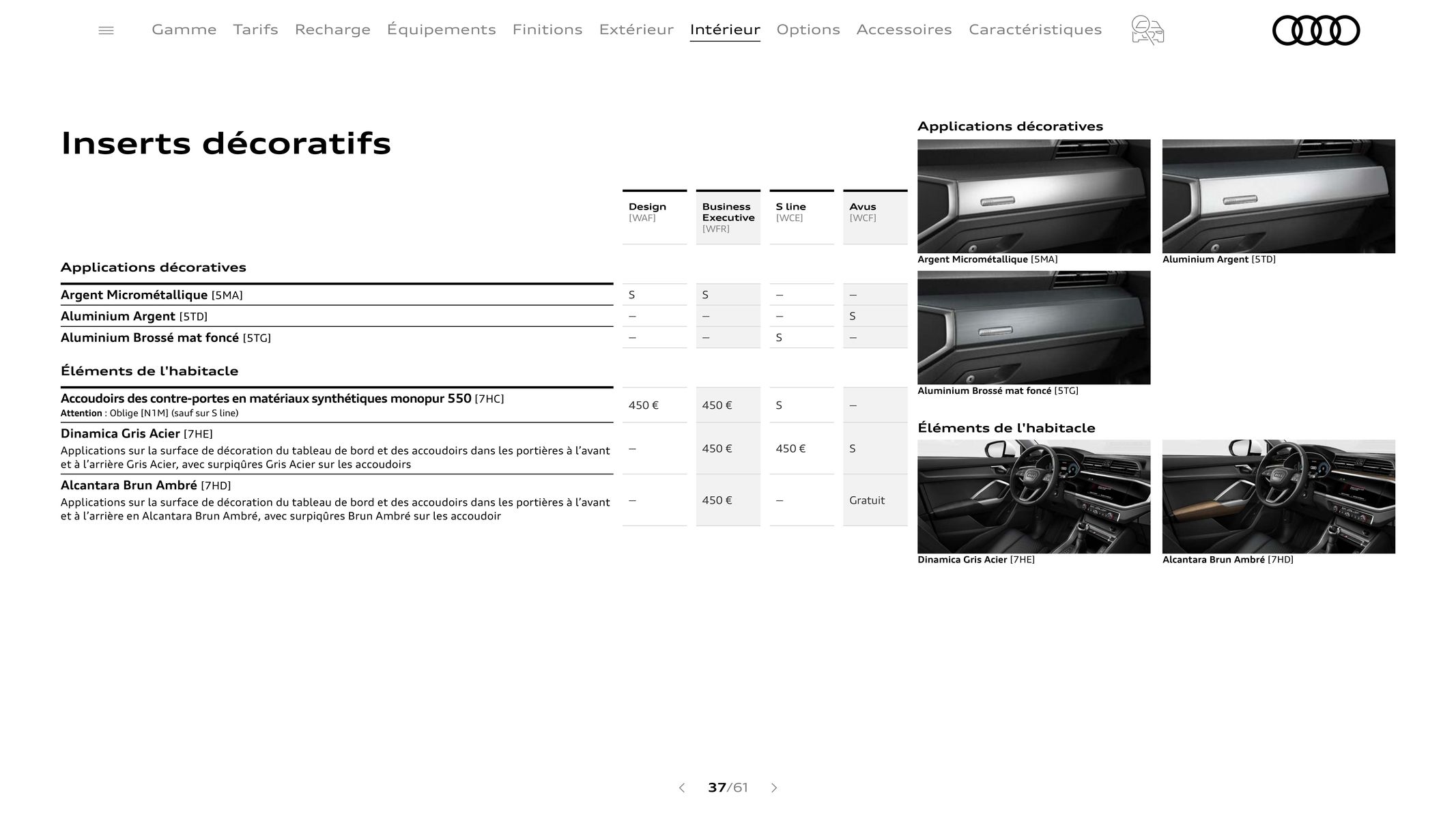 Catalogue Audi Q3, page 00037