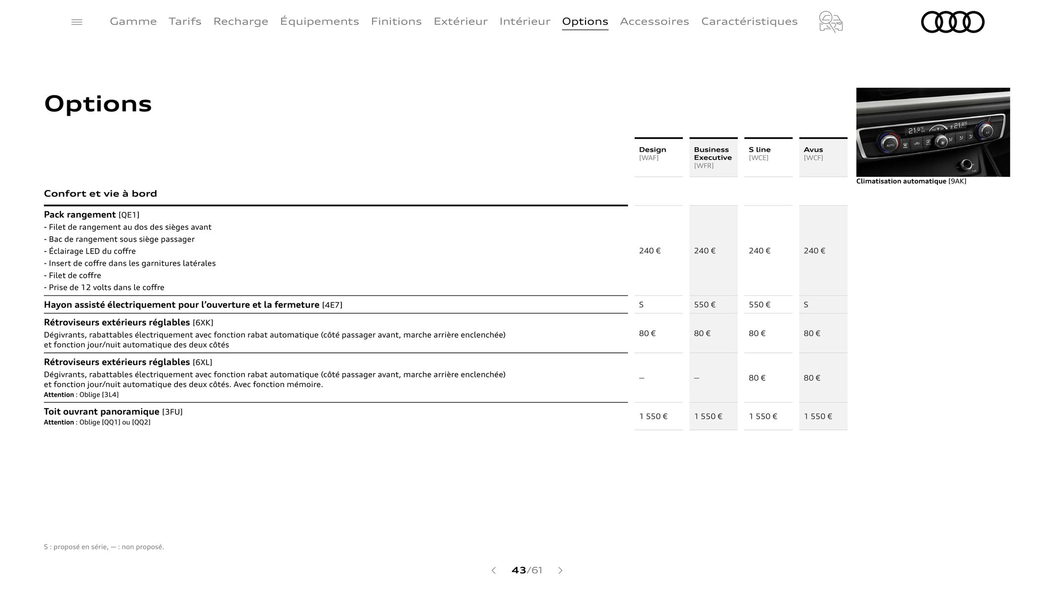 Catalogue Audi Q3, page 00043