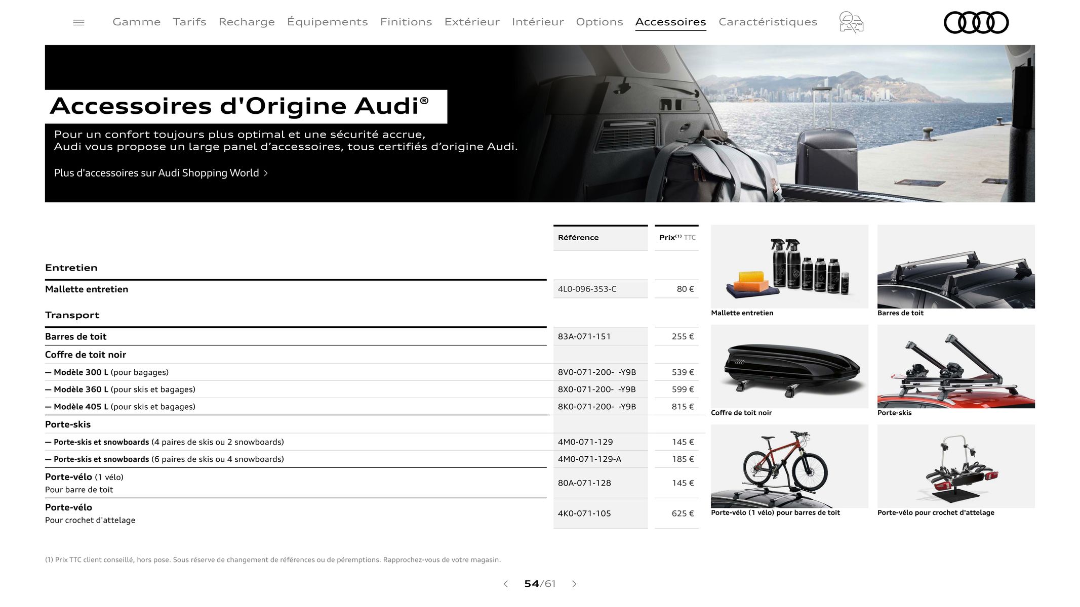 Catalogue Audi Q3, page 00054