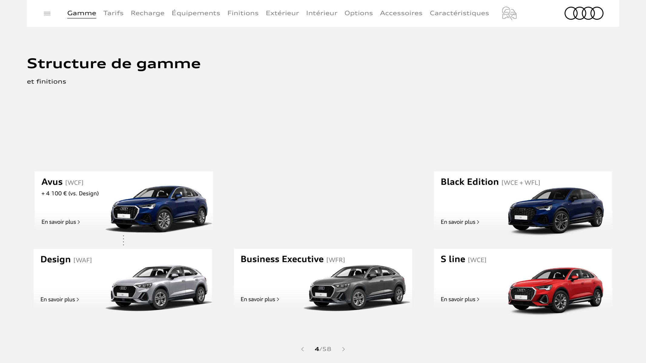 Catalogue Audi Q3 Sportback, page 00004