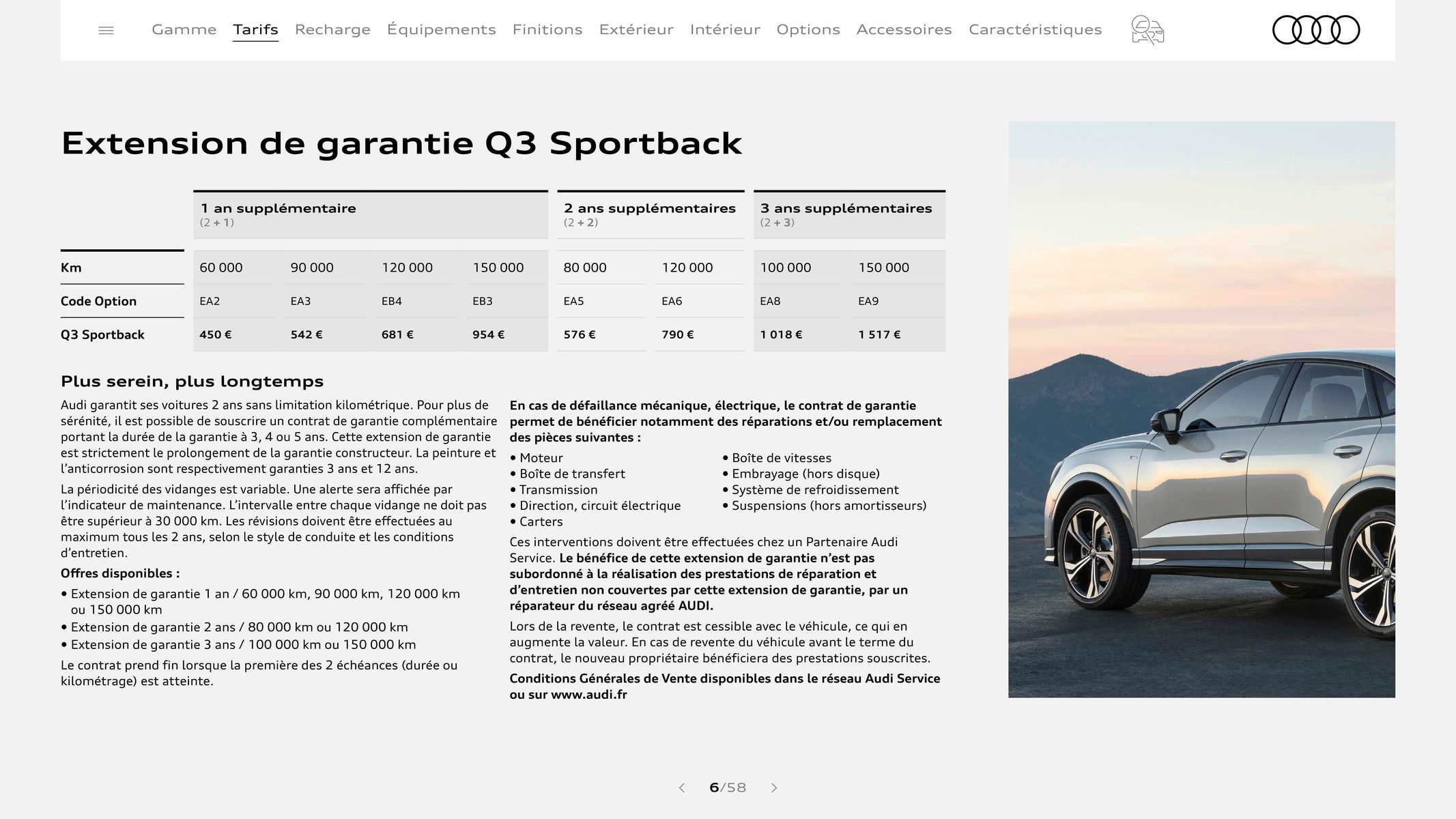 Catalogue Audi Q3 Sportback, page 00006