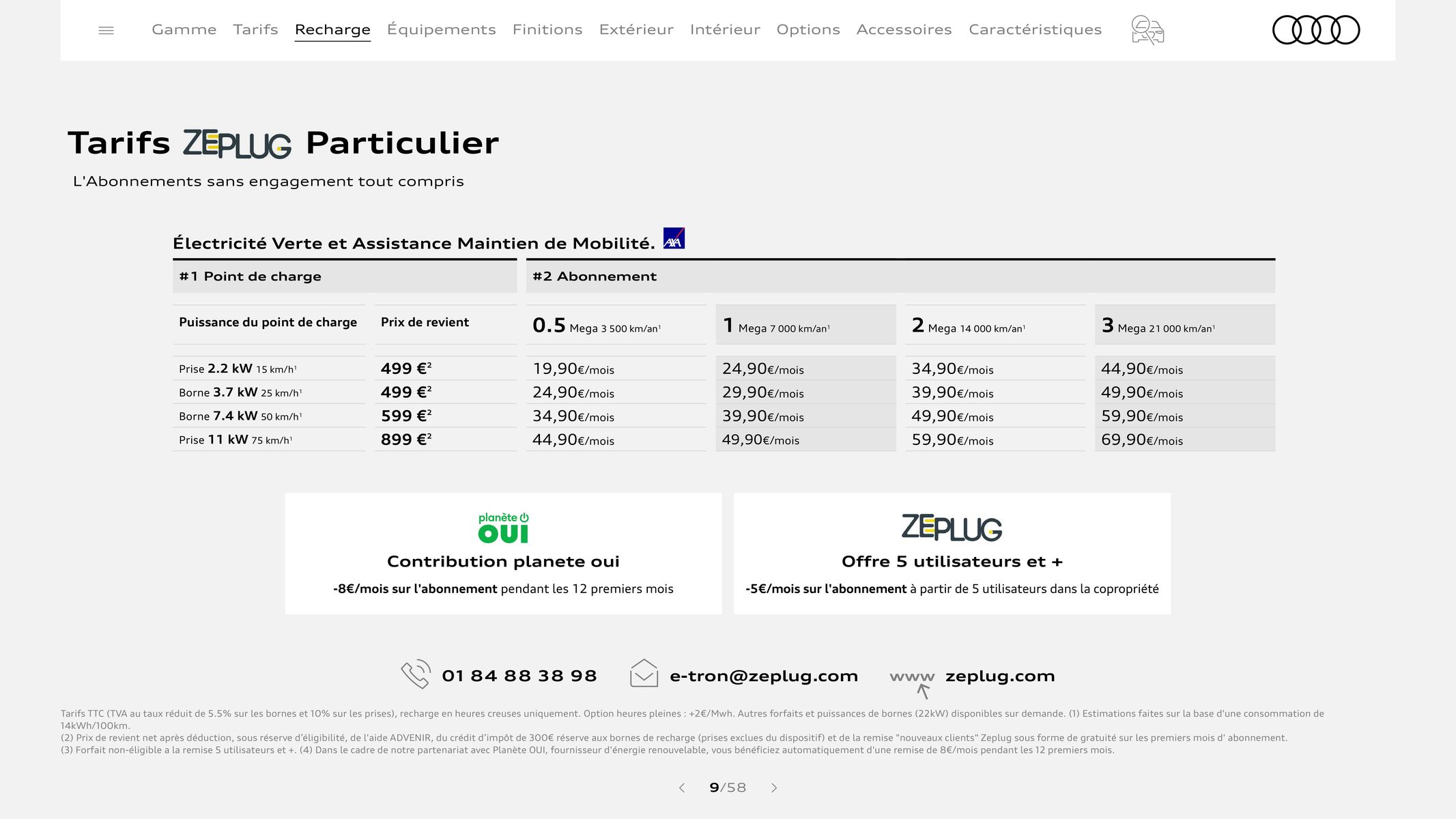 Catalogue Audi Q3 Sportback, page 00009