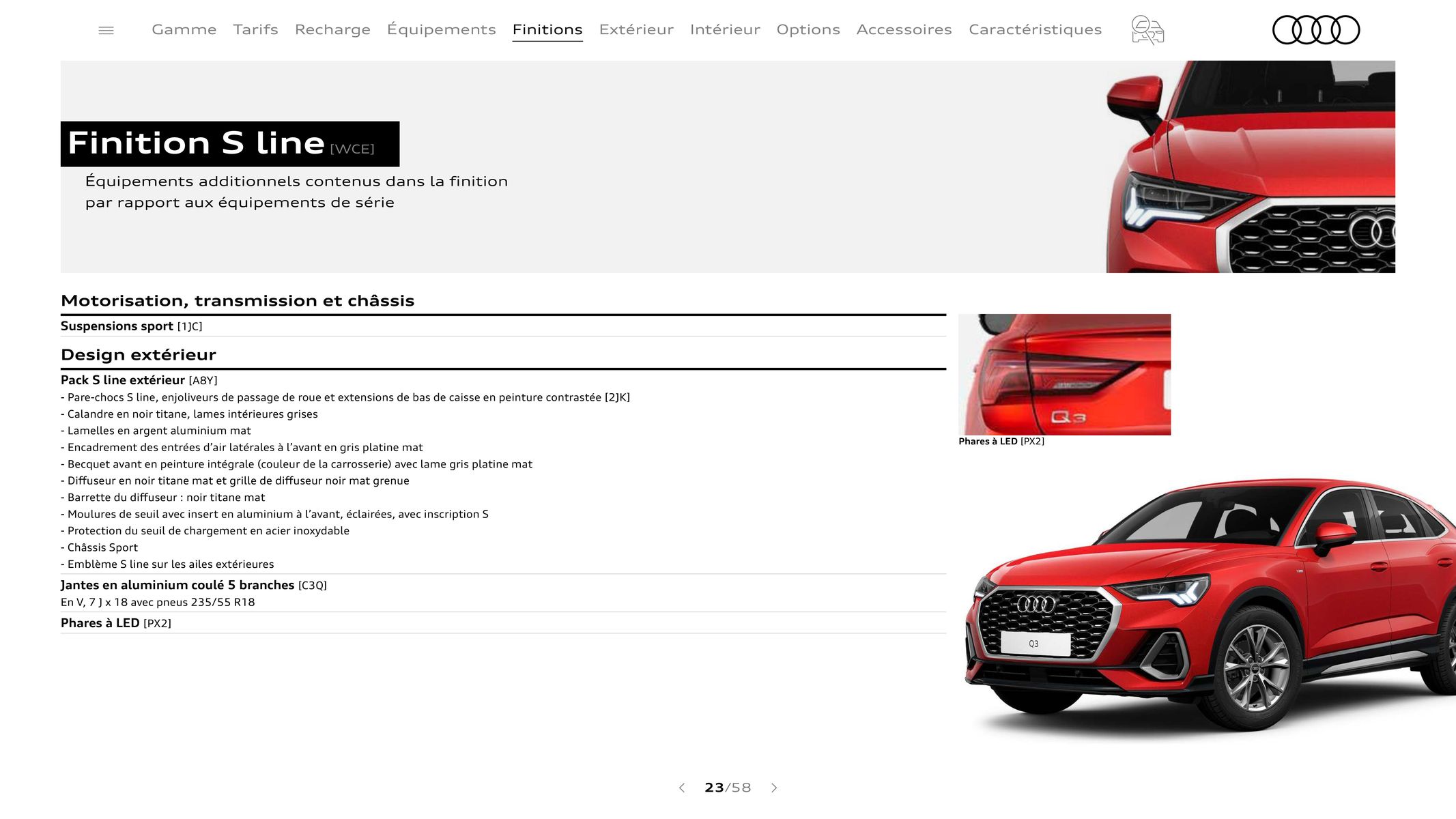 Catalogue Audi Q3 Sportback, page 00023