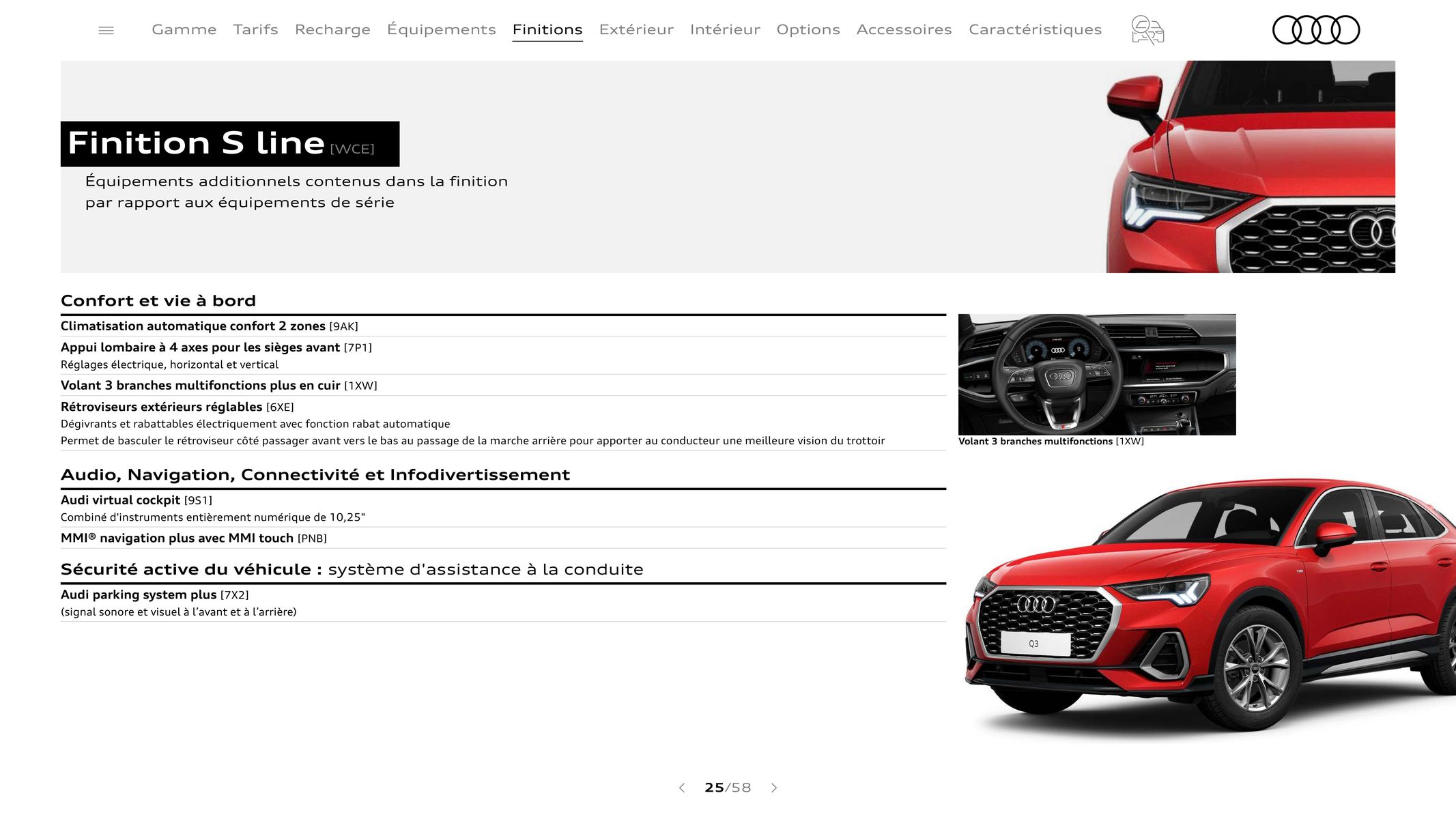 Catalogue Audi Q3 Sportback, page 00025