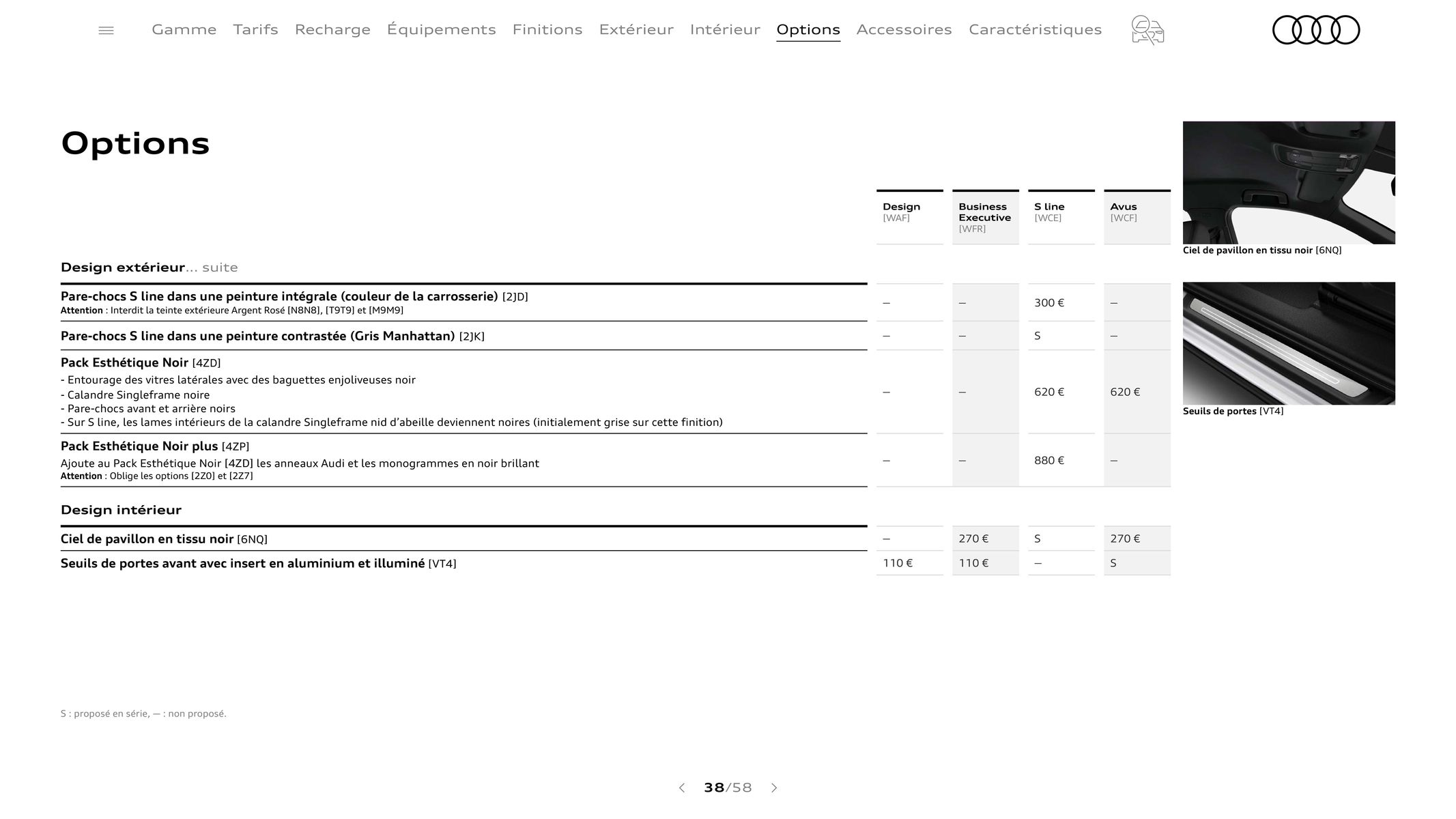 Catalogue Audi Q3 Sportback, page 00038