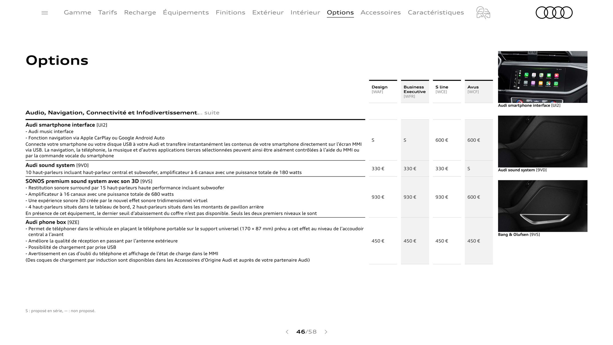 Catalogue Audi Q3 Sportback, page 00046