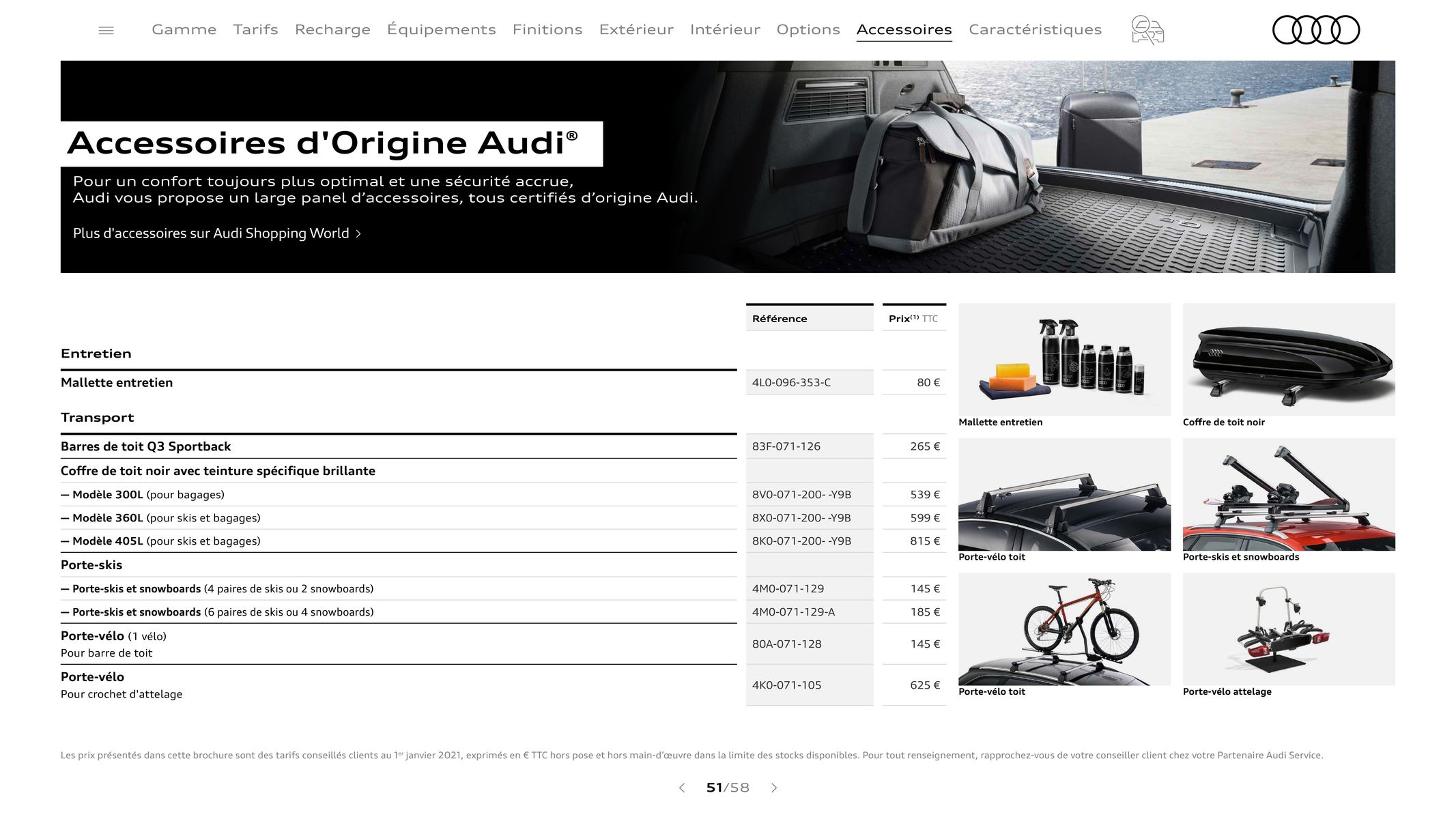 Catalogue Audi Q3 Sportback, page 00051