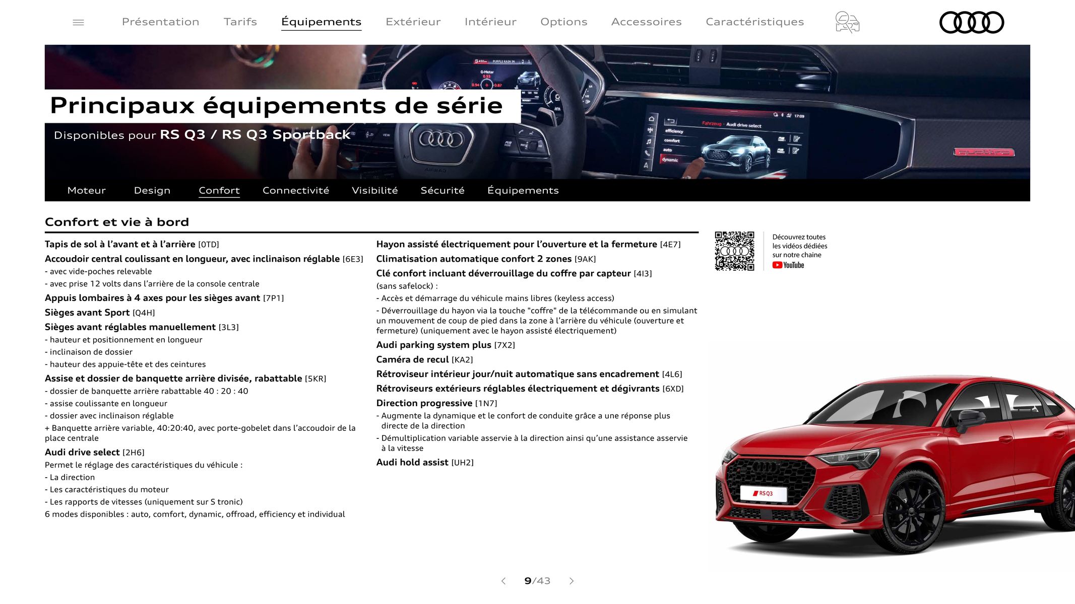 Catalogue Audi RS Q3, page 00009