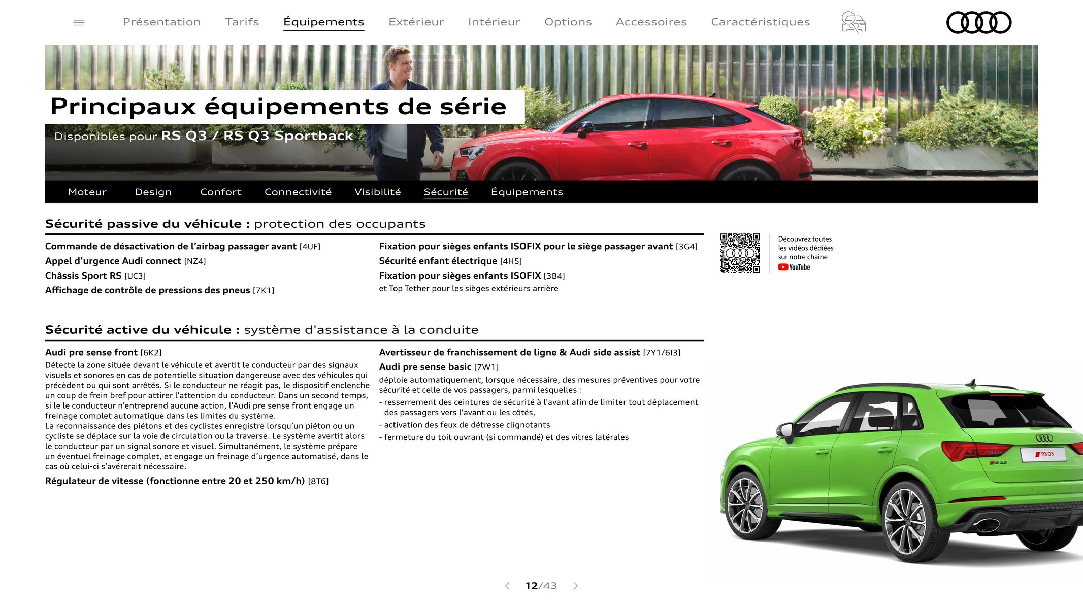 Catalogue Audi RS Q3, page 00012