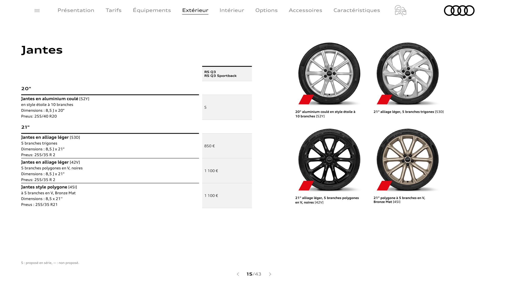 Catalogue Audi RS Q3, page 00015