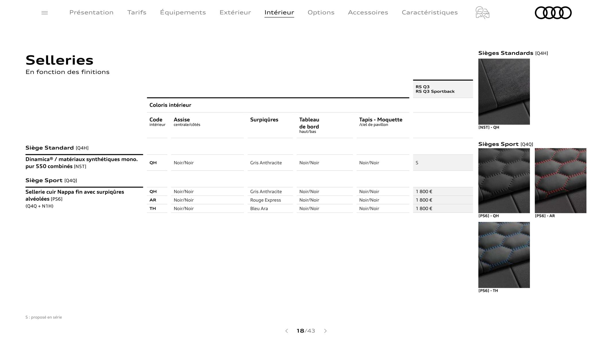 Catalogue Audi RS Q3, page 00018