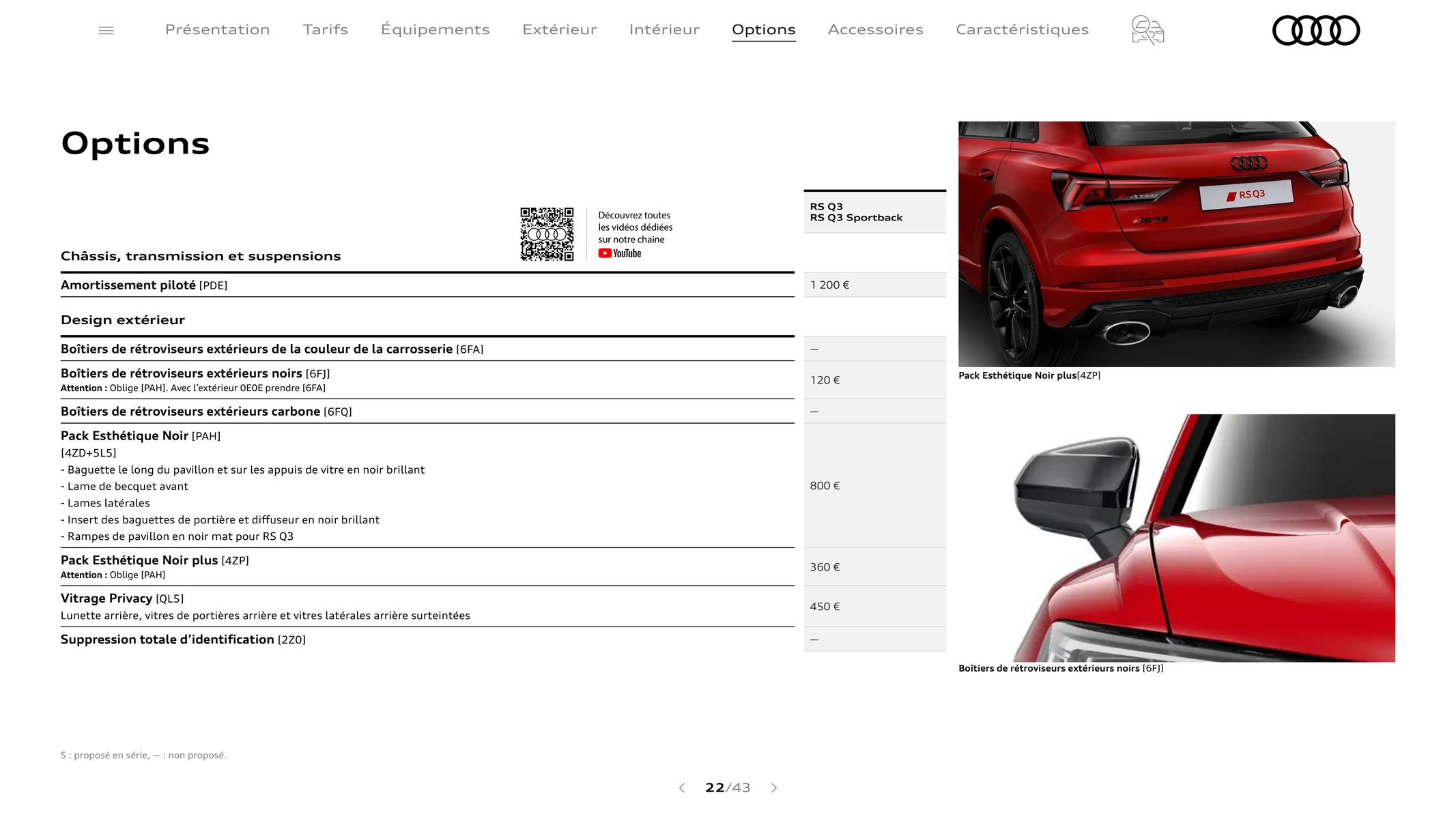 Catalogue Audi RS Q3, page 00022