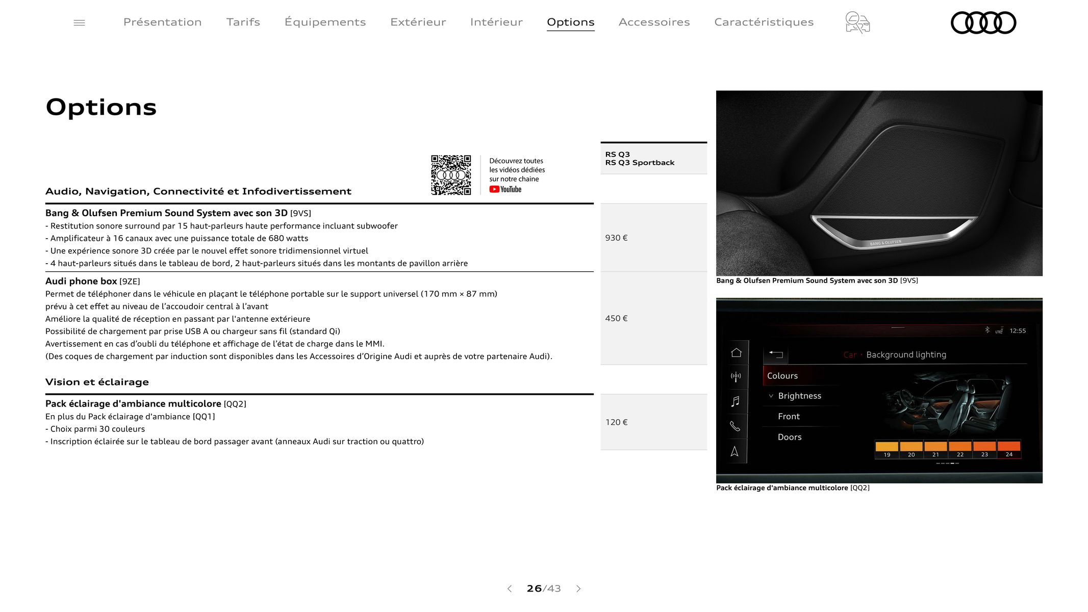 Catalogue Audi RS Q3, page 00026