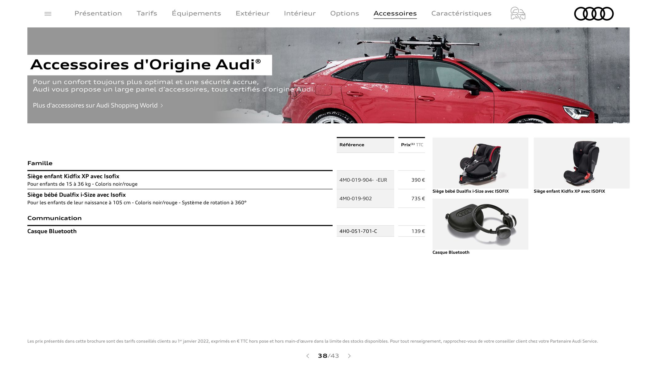 Catalogue Audi RS Q3, page 00038