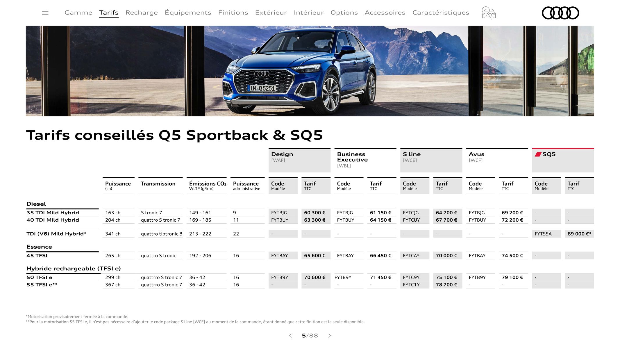 Catalogue Audi Q5, page 00005