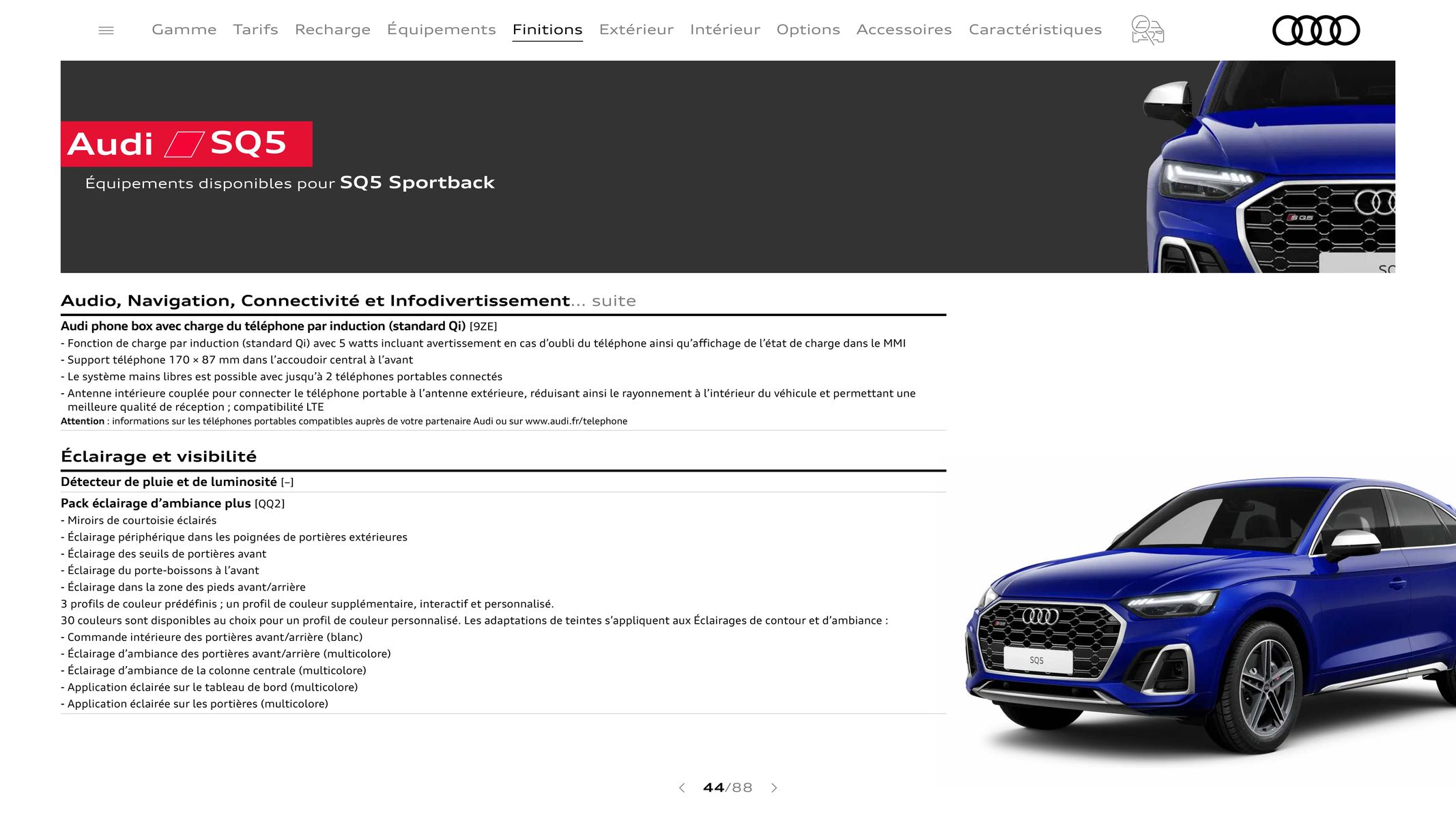 Catalogue Audi Q5, page 00044