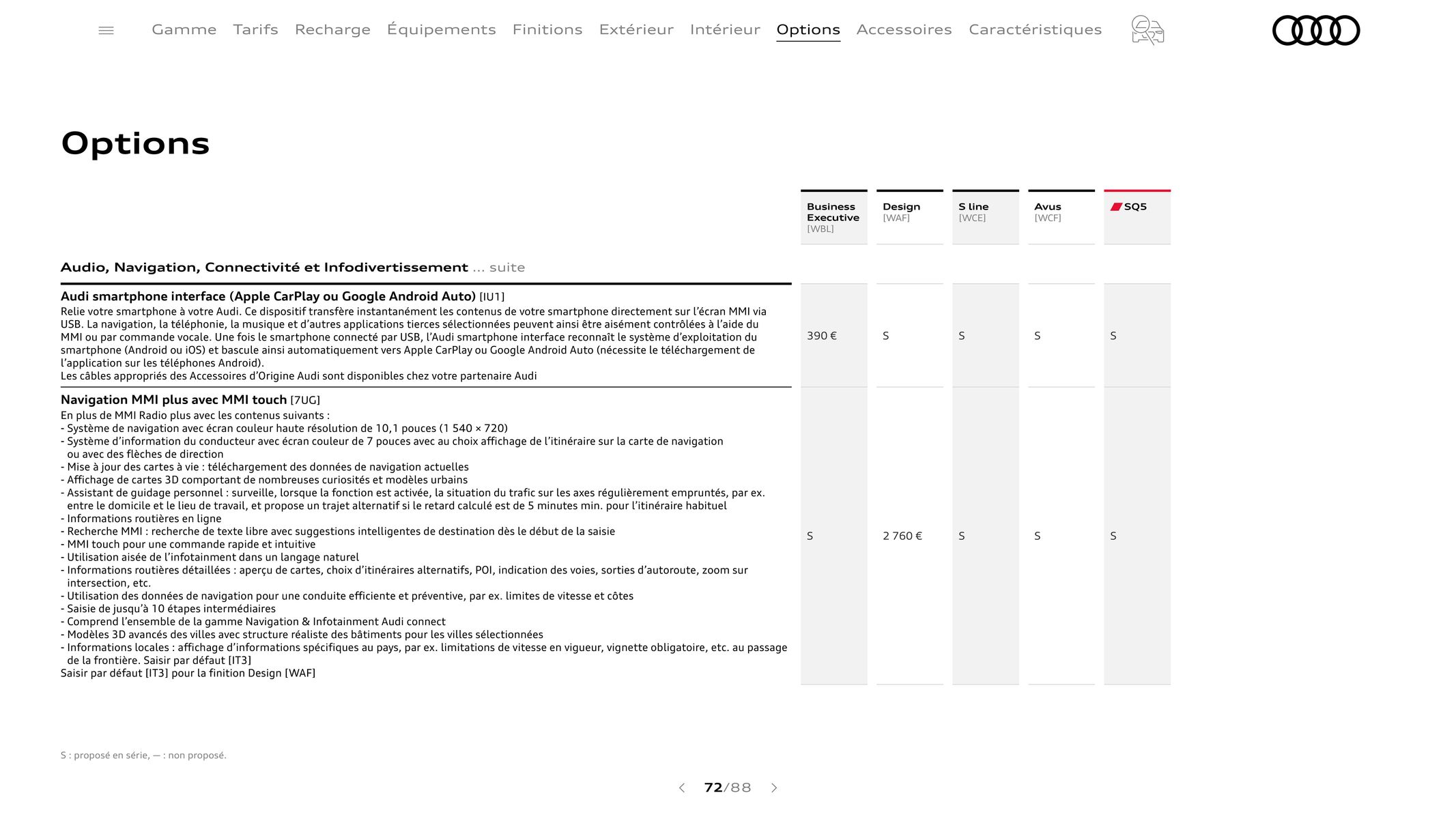 Catalogue Audi Q5, page 00072