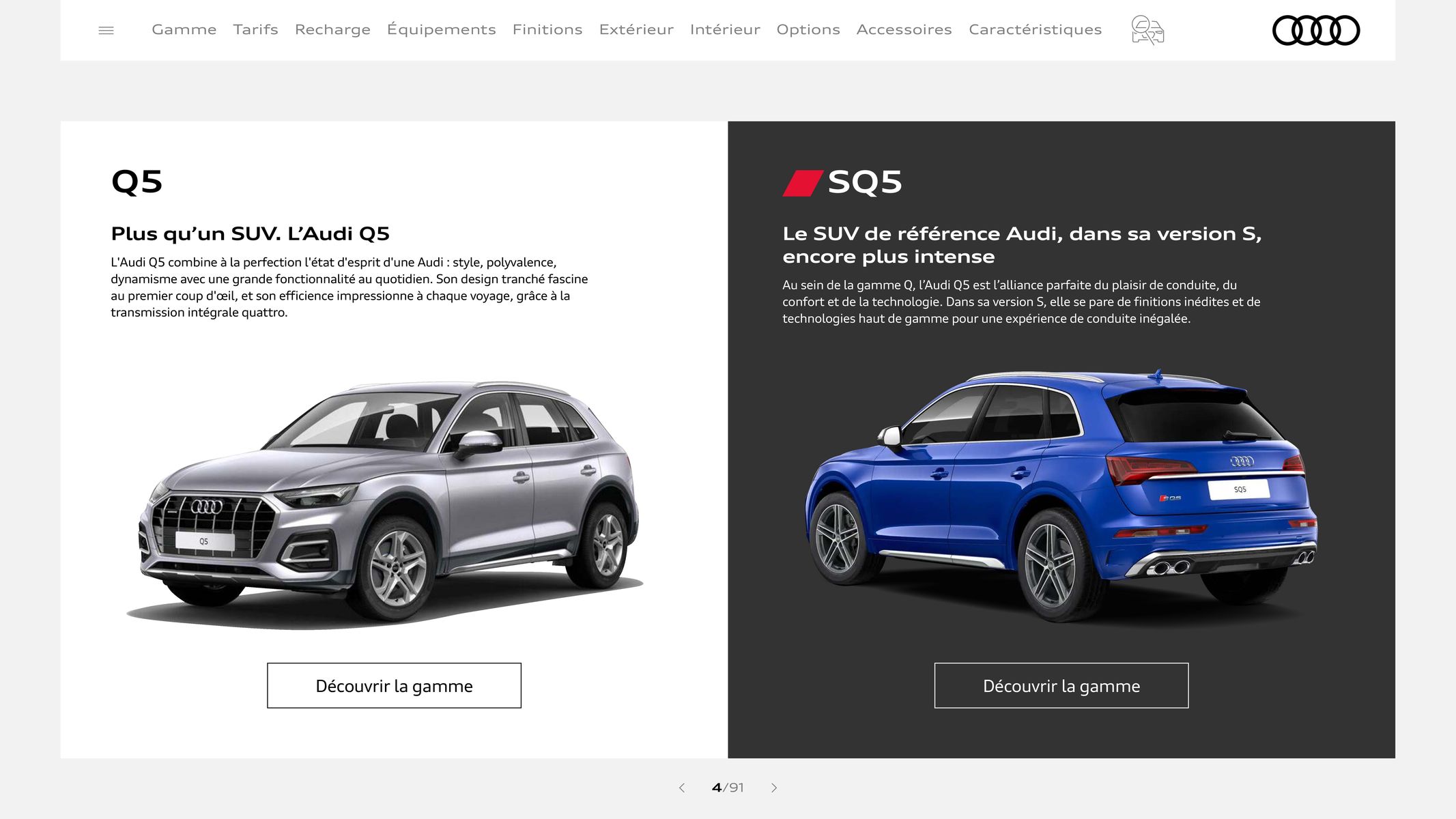 Catalogue Audi Q5 & SQ5, page 00004