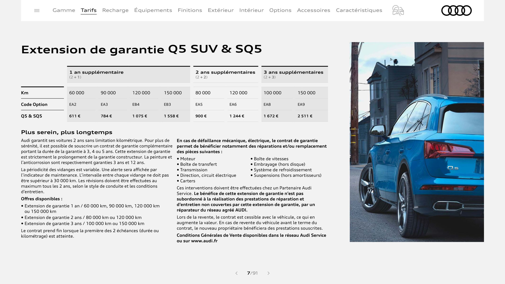 Catalogue Audi Q5 & SQ5, page 00007