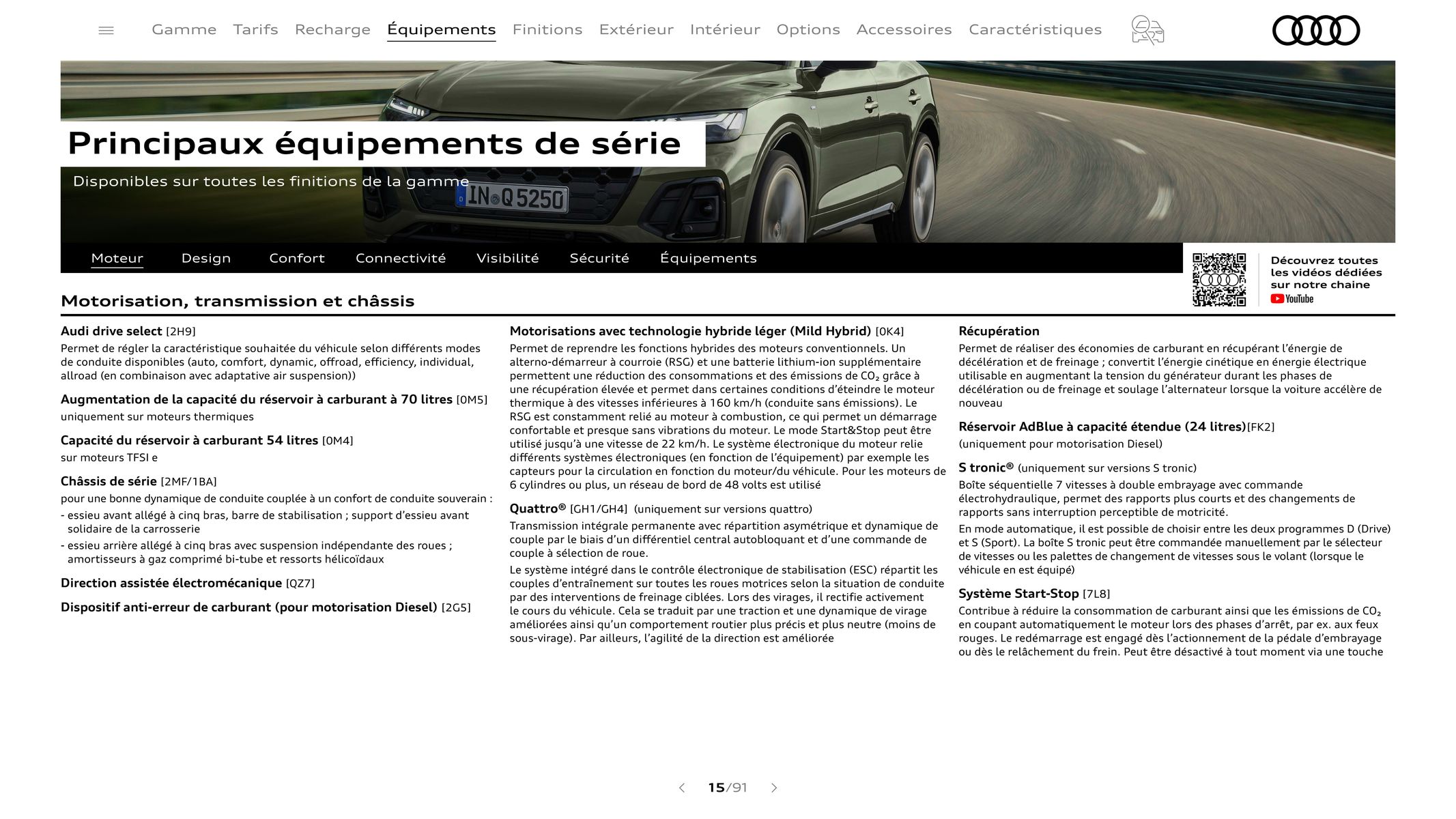 Catalogue Audi Q5 & SQ5, page 00015