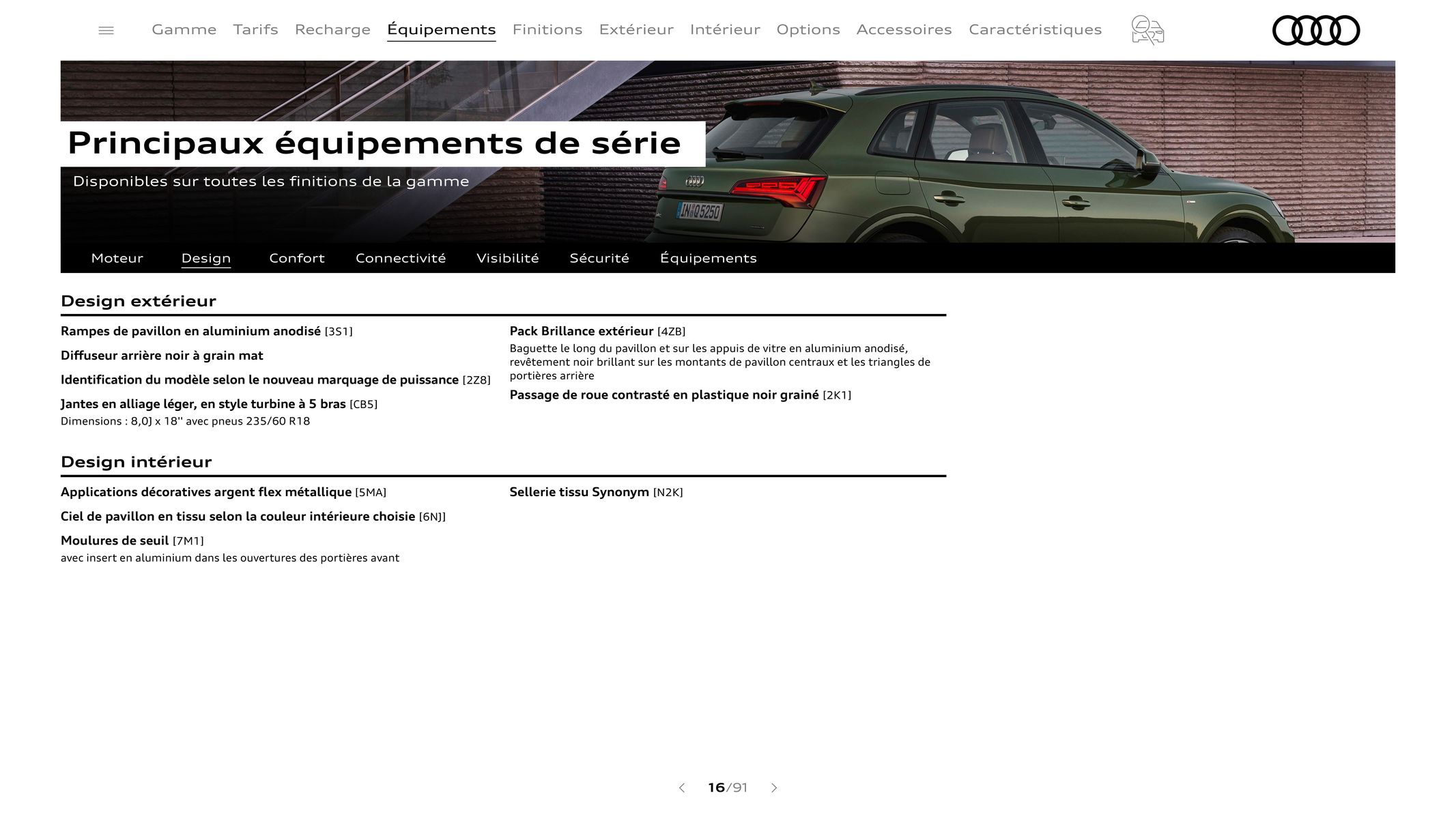 Catalogue Audi Q5 & SQ5, page 00016