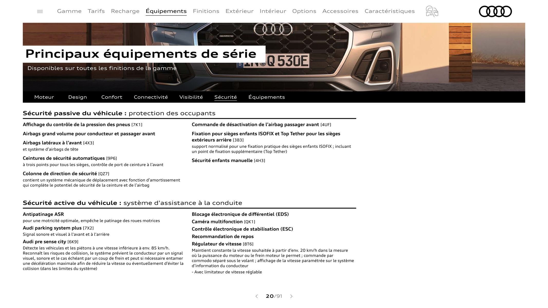 Catalogue Audi Q5 & SQ5, page 00020