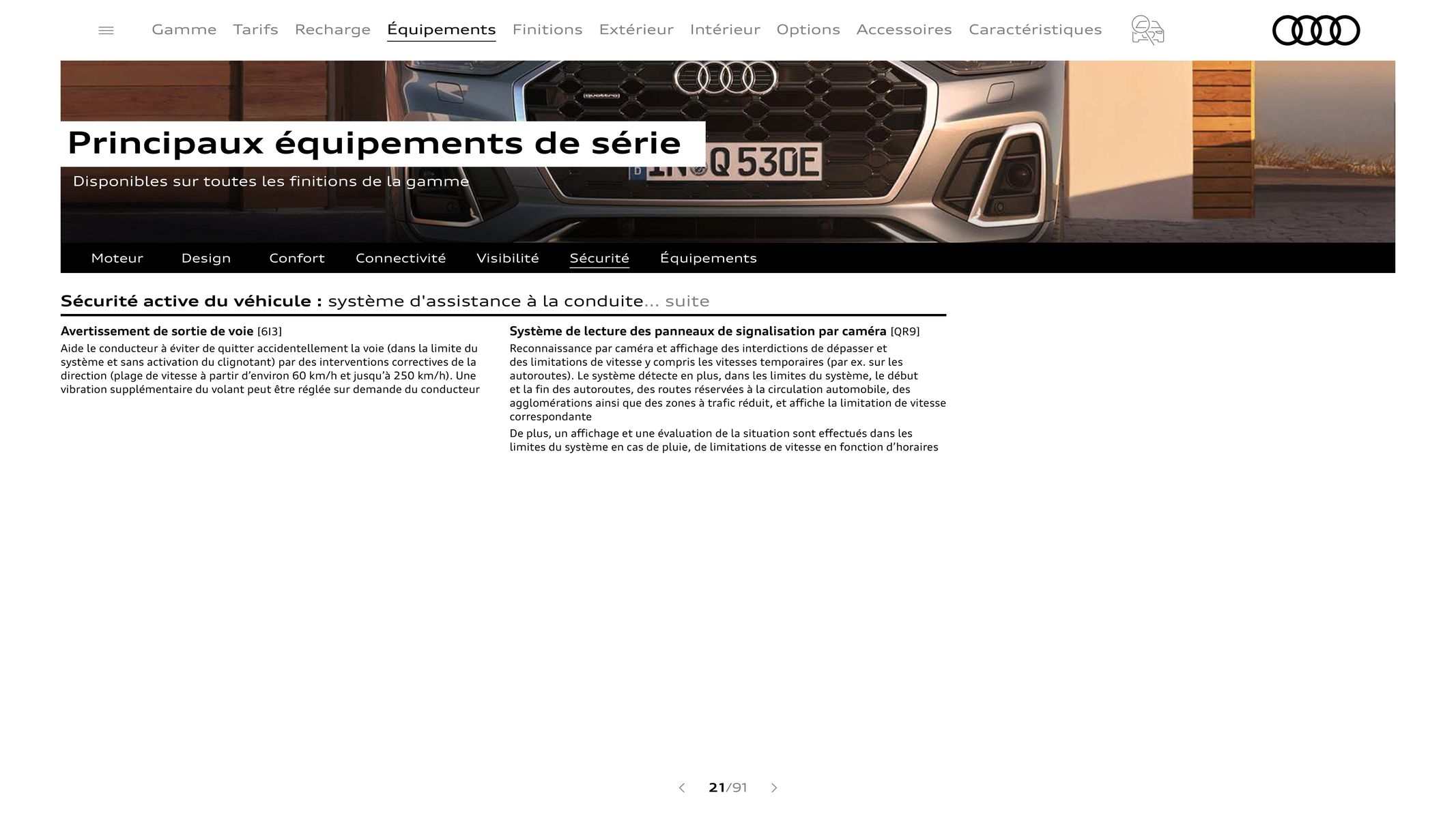 Catalogue Audi Q5 & SQ5, page 00021