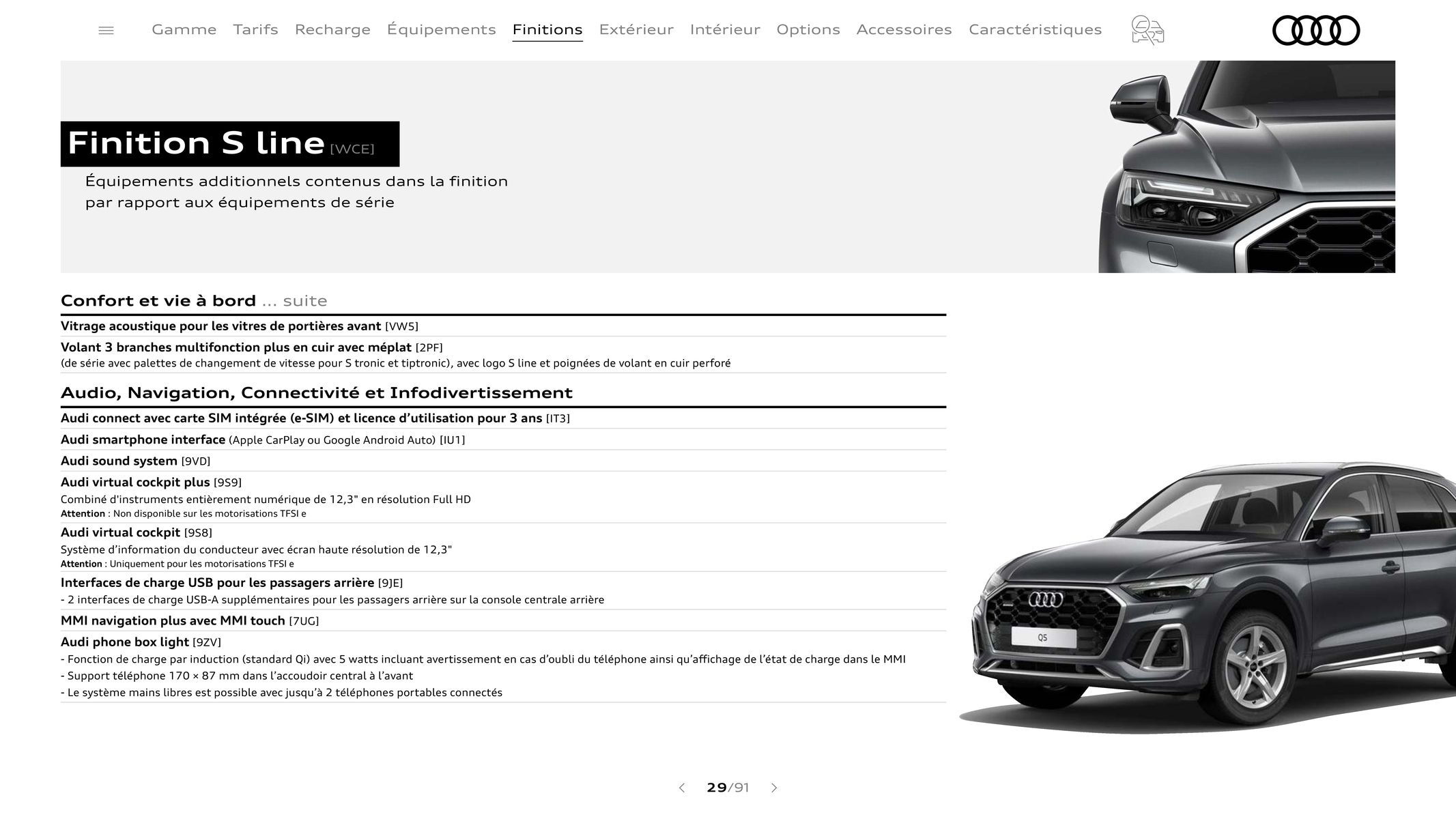 Catalogue Audi Q5 & SQ5, page 00029