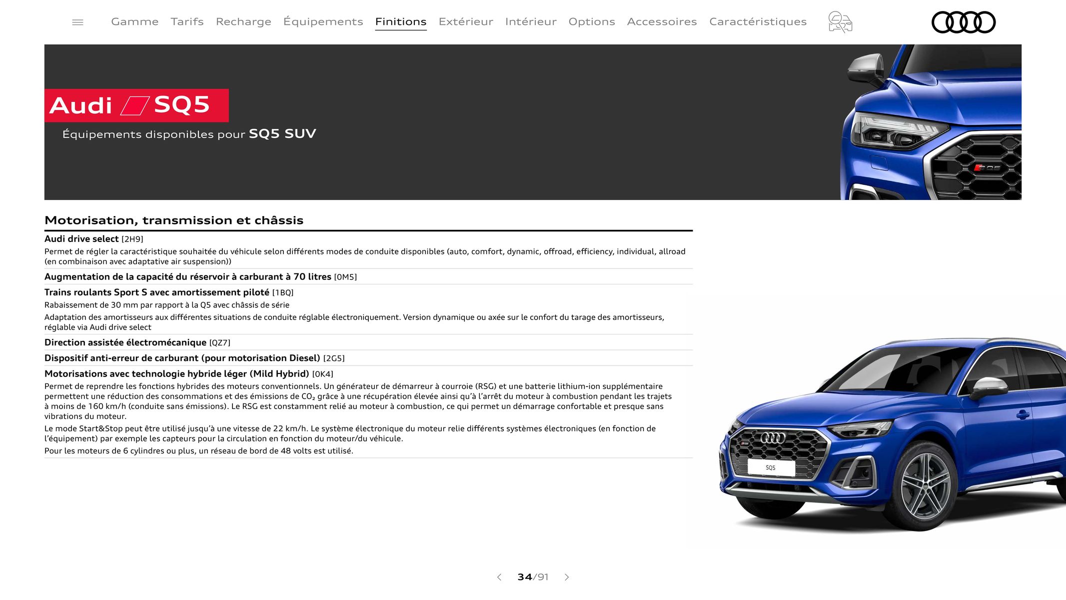 Catalogue Audi Q5 & SQ5, page 00034