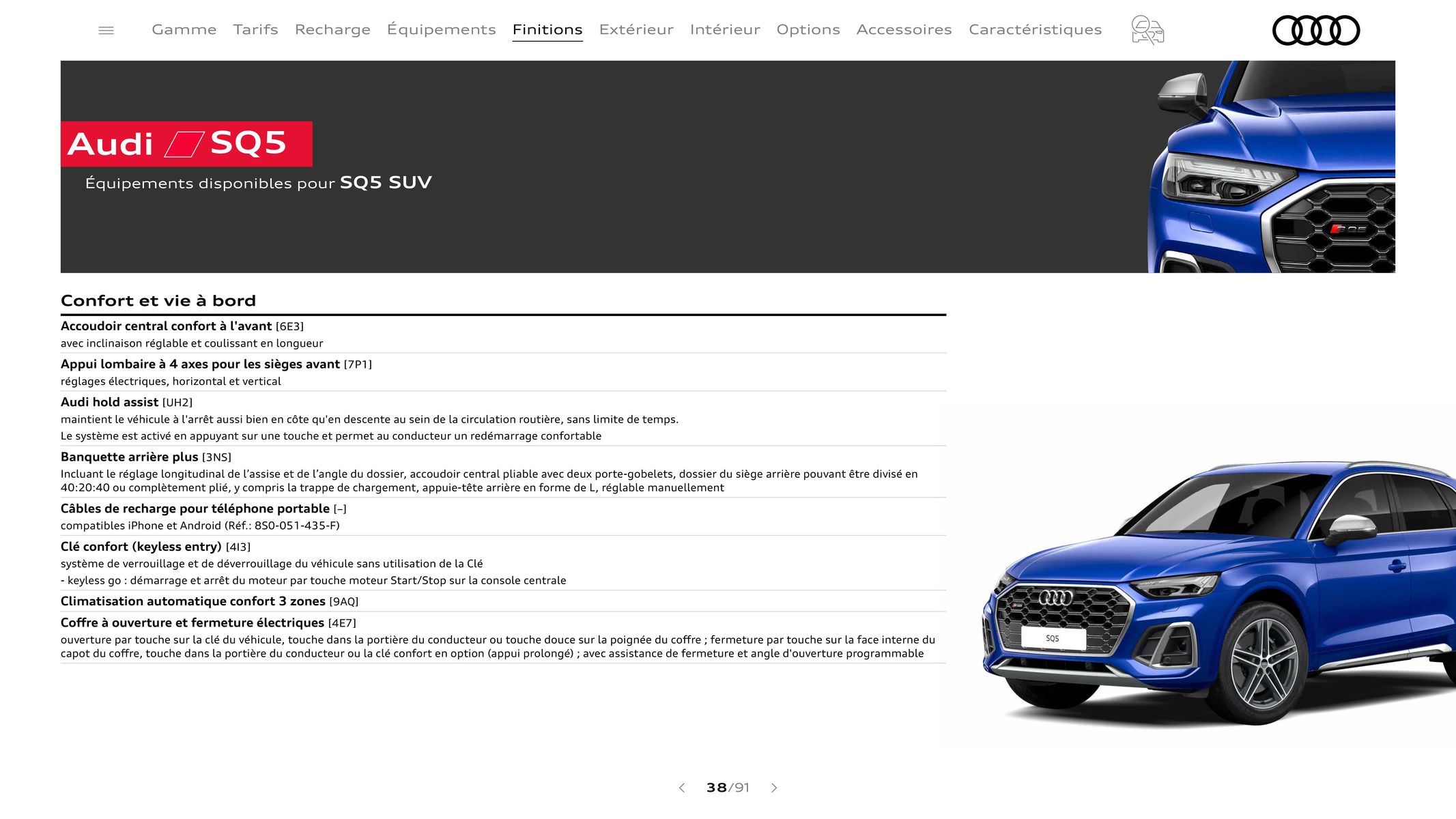 Catalogue Audi Q5 & SQ5, page 00038