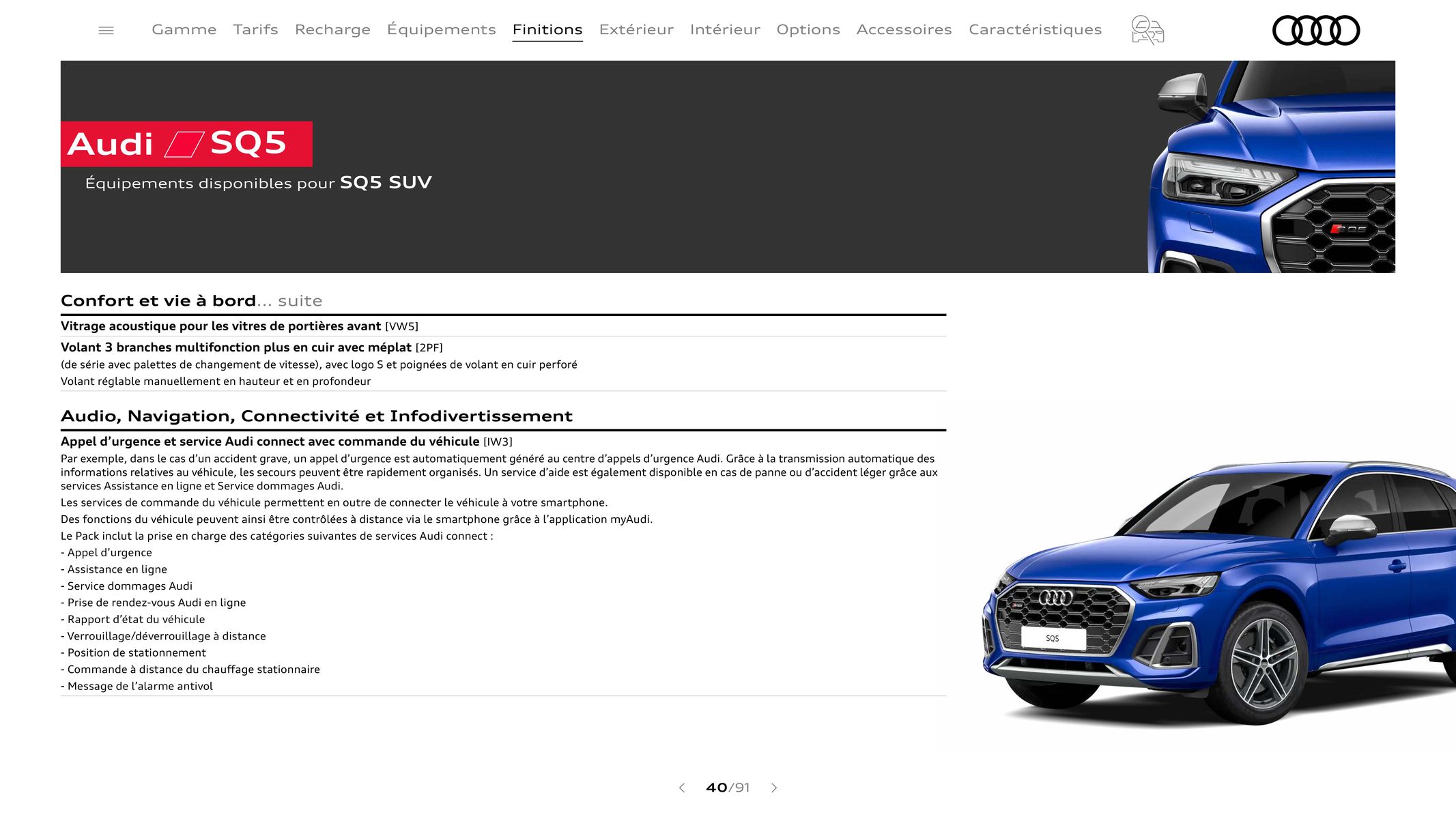 Catalogue Audi Q5 & SQ5, page 00040