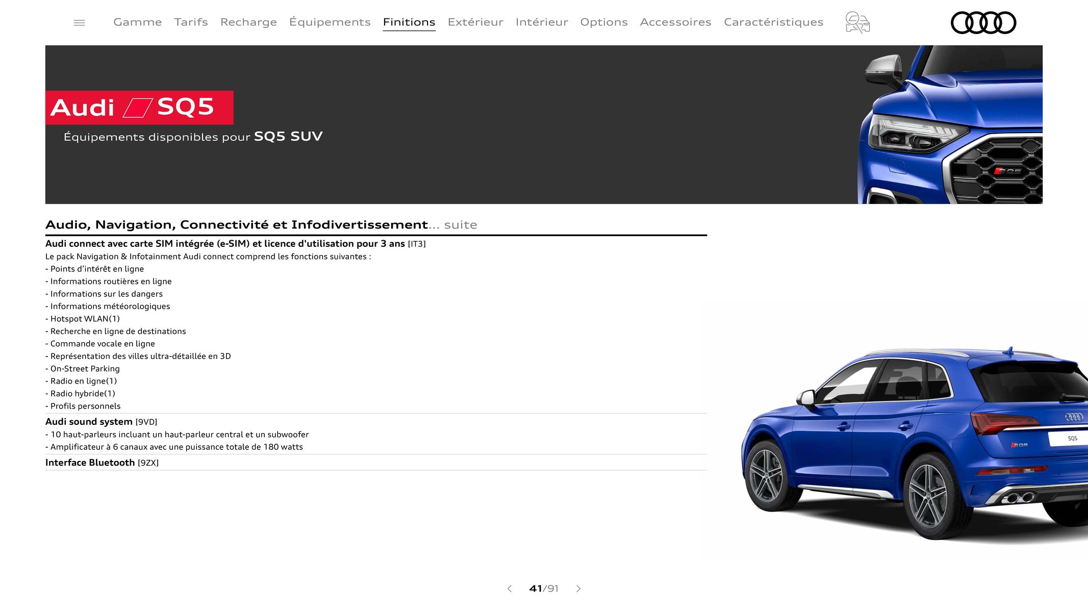 Catalogue Audi Q5 & SQ5, page 00041