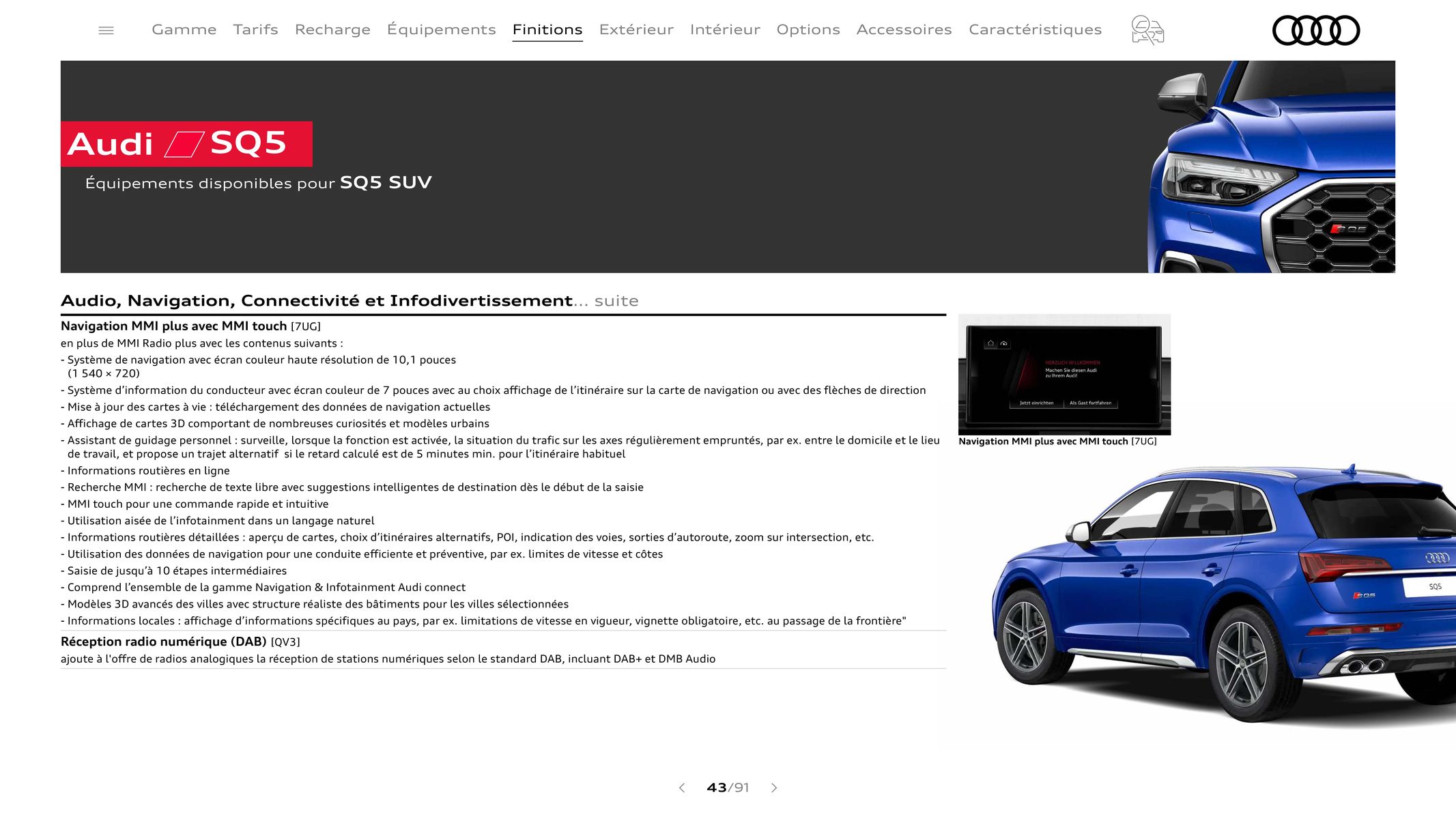 Catalogue Audi Q5 & SQ5, page 00043