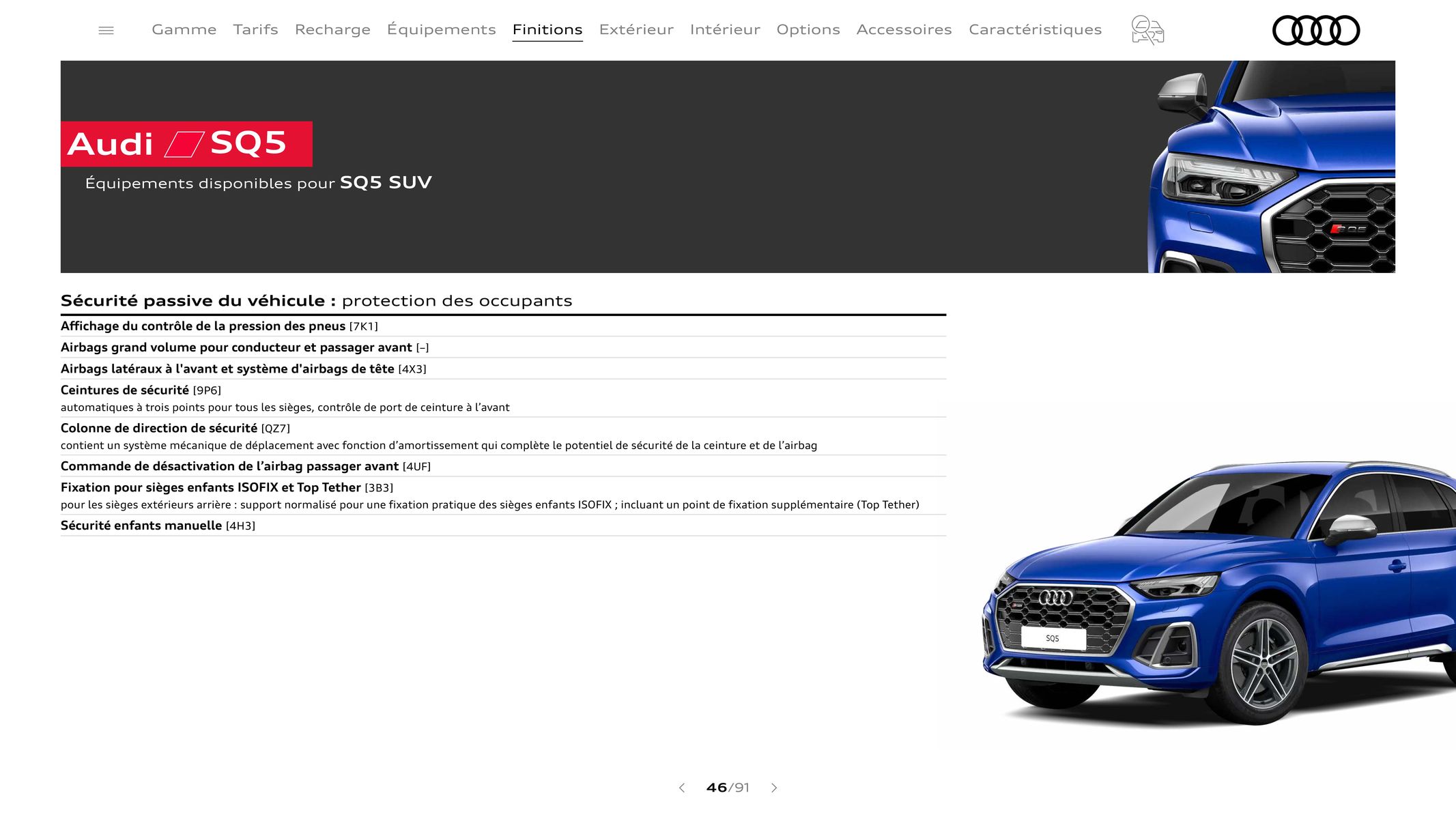 Catalogue Audi Q5 & SQ5, page 00046