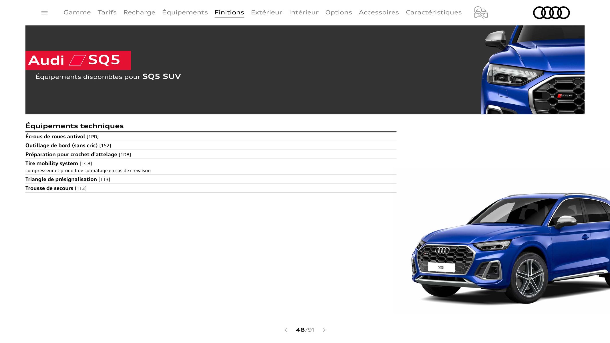 Catalogue Audi Q5 & SQ5, page 00048