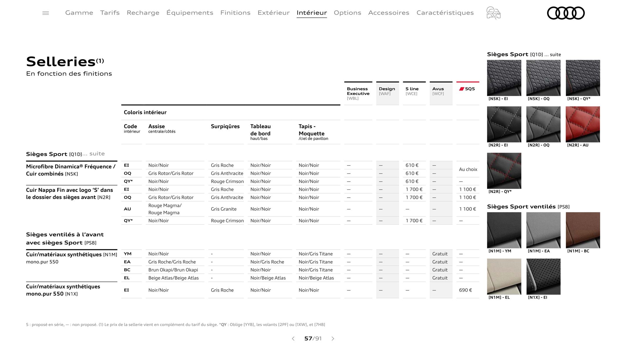 Catalogue Audi Q5 & SQ5, page 00057