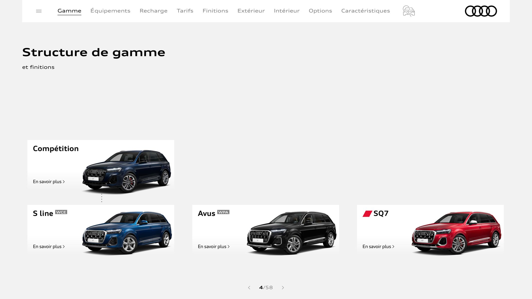 Catalogue Audi Q7, page 00004