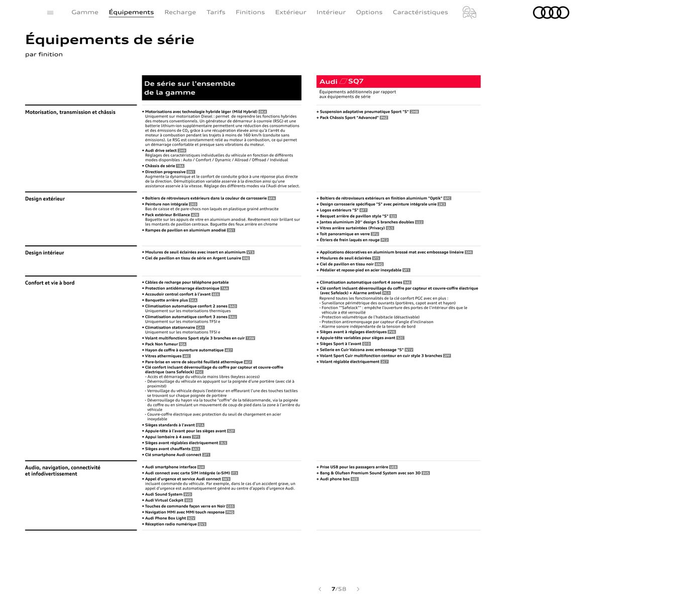 Catalogue Audi Q7, page 00007